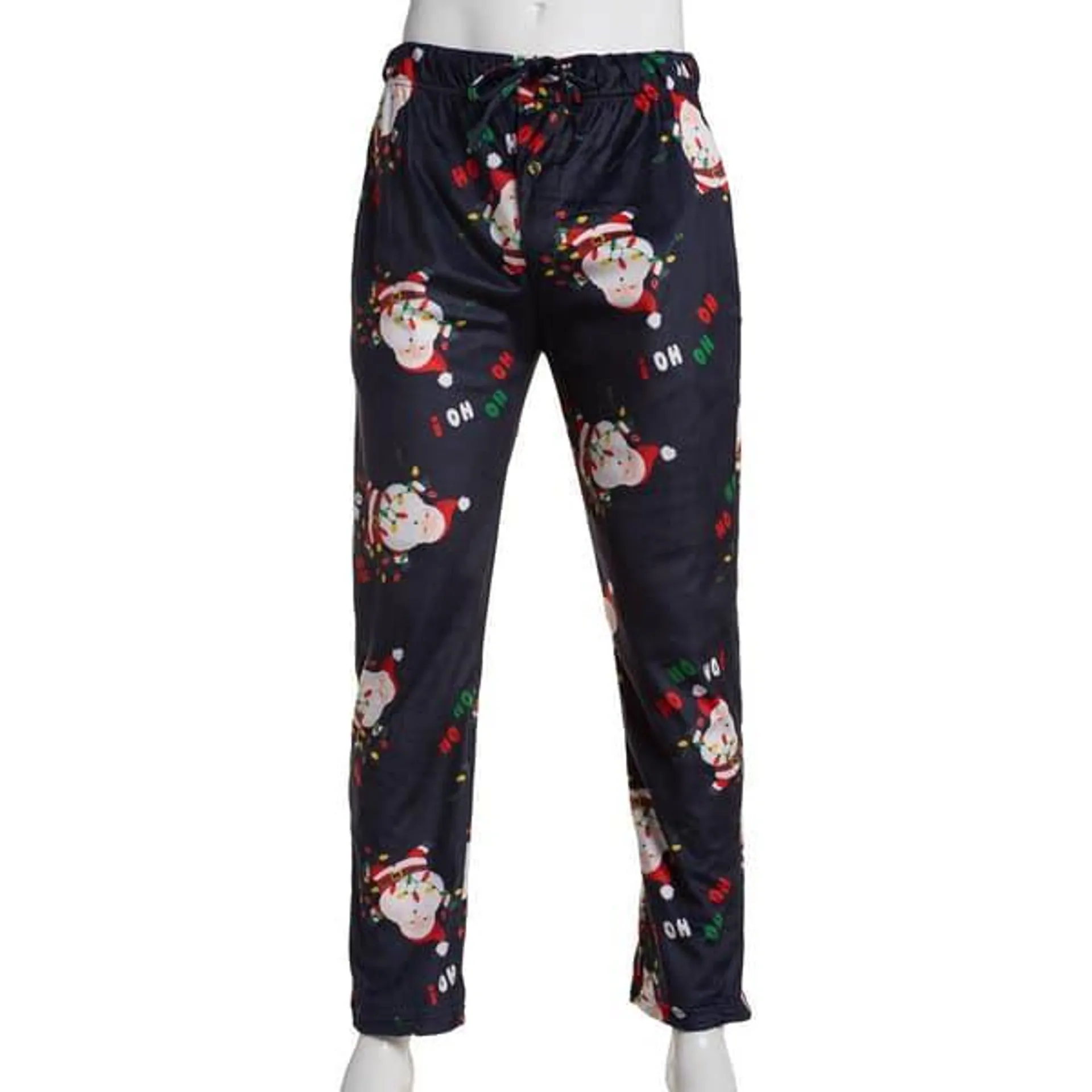 Mens Preswick & Moore® Santa Silky Fleece Lounge Pajama Pants