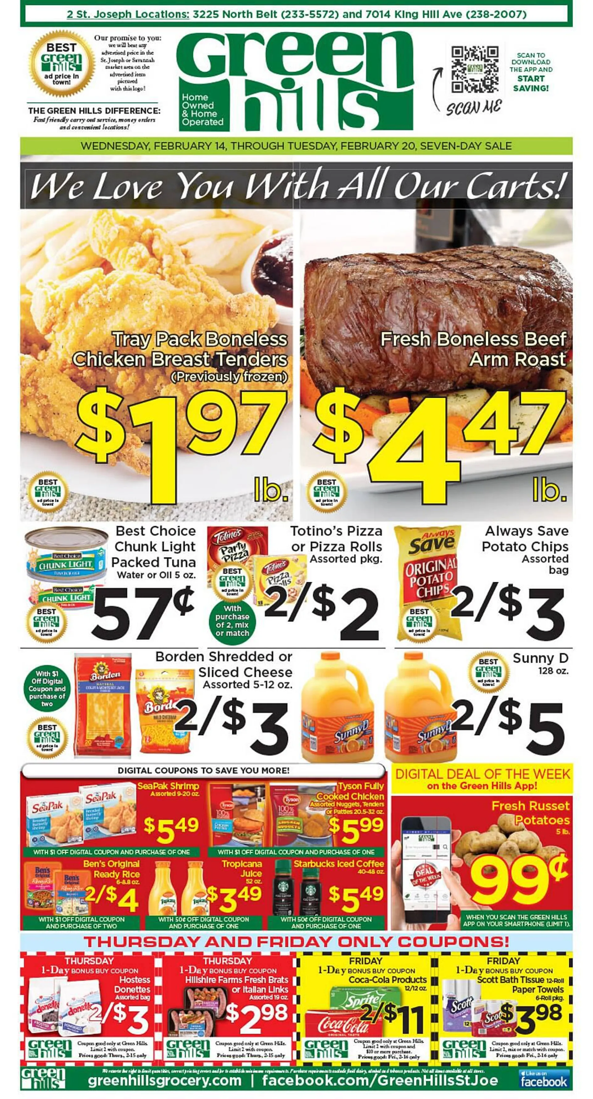 Weekly ad Green Hills Grocery ad from February 14 to February 20 2024 - Page 