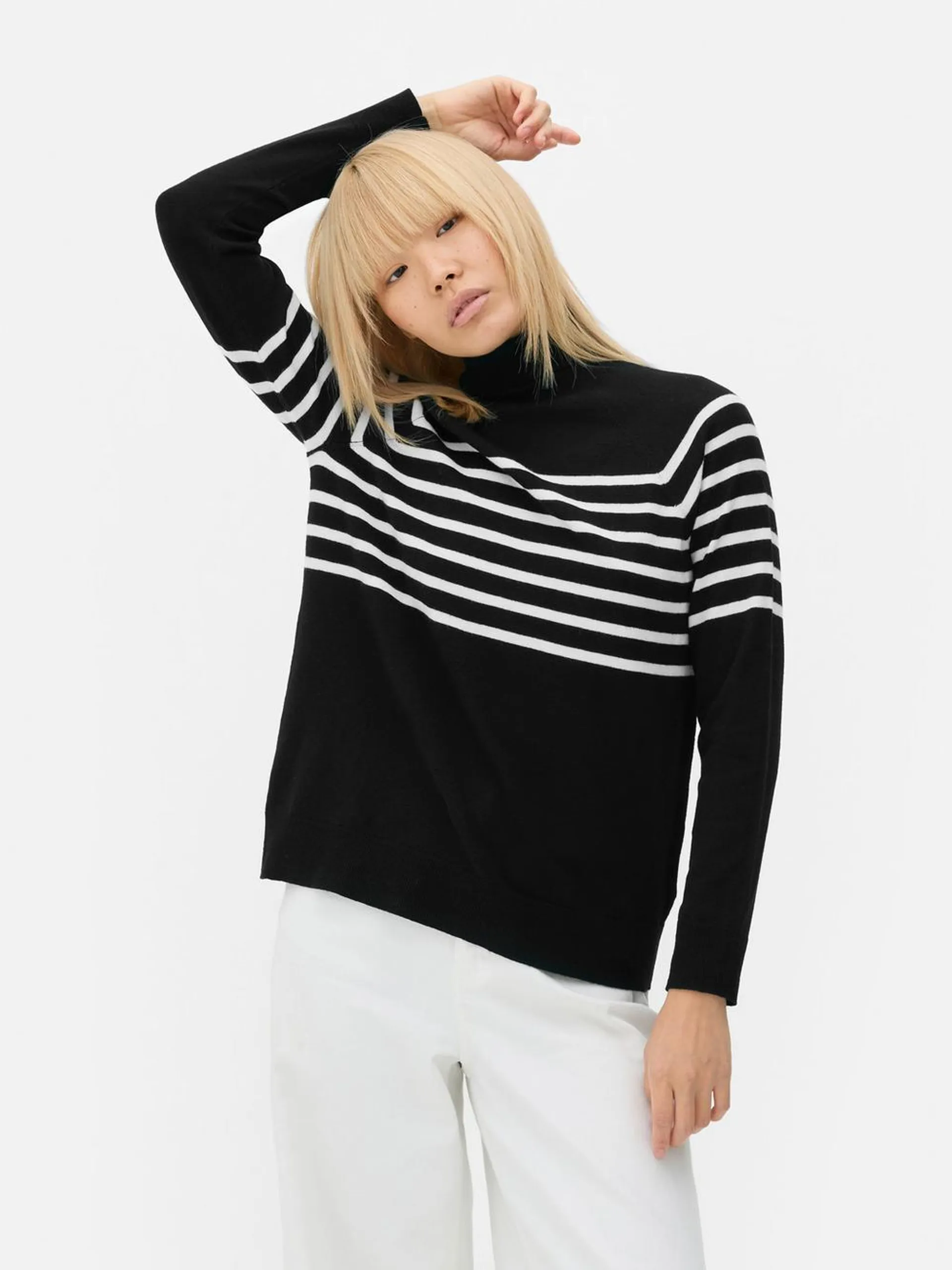 Roll Neck Long Sleeve Top