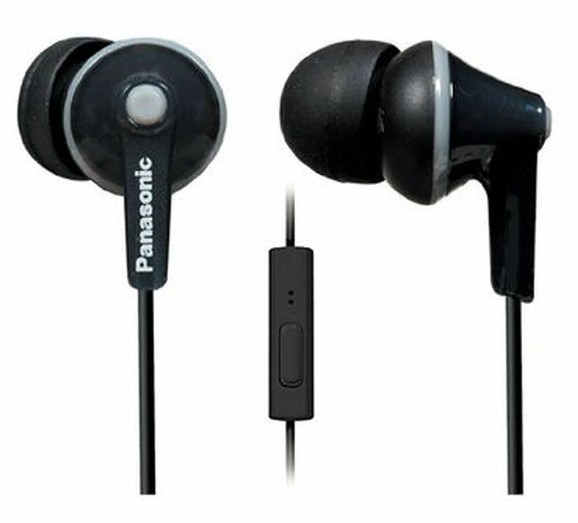Panasonic - Rp-Tcm125-K - Ergofit In-Ear Headphones @ Mic & Remote - Black
