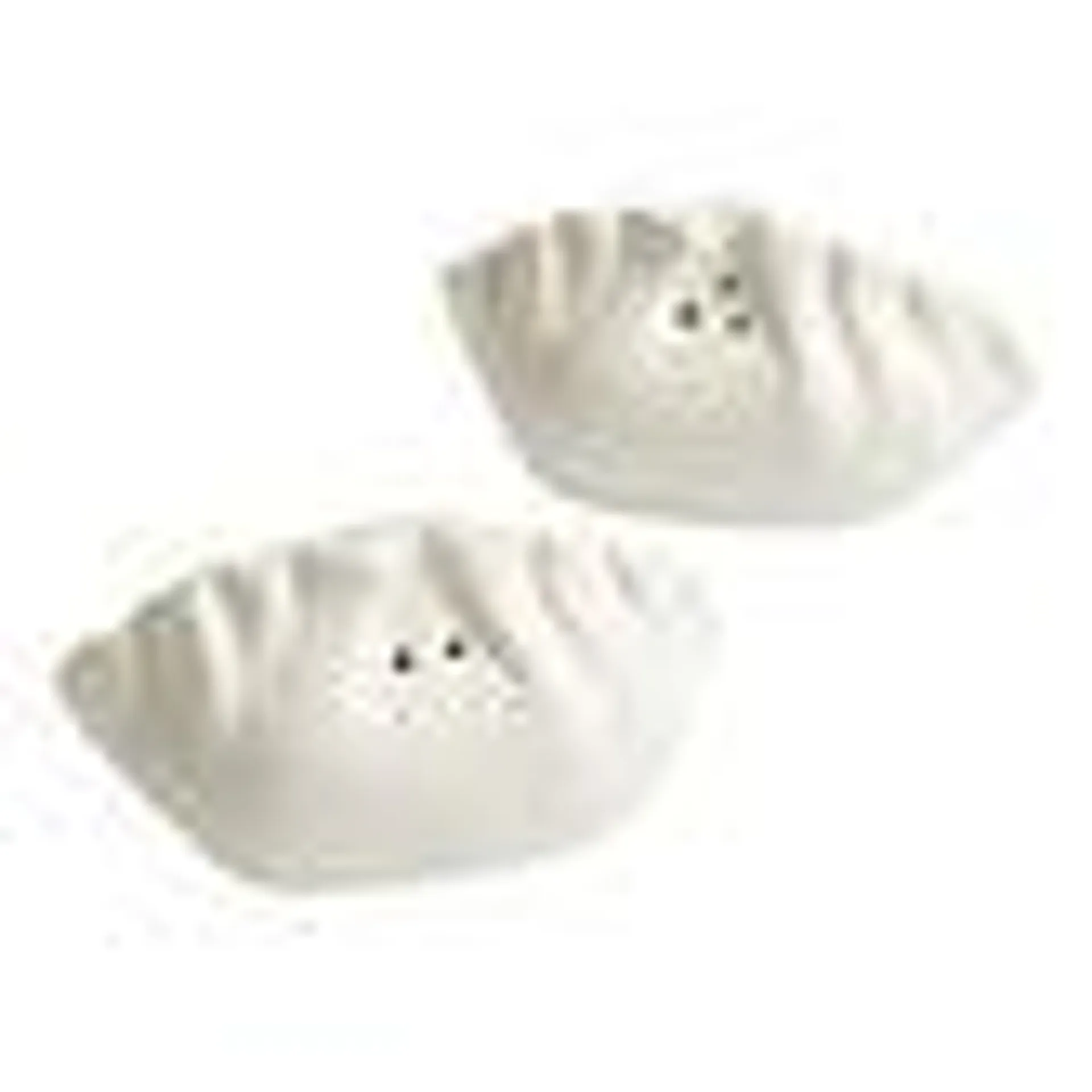 Hand Painted Ceramic Dumpling Salt and Pepper Shaker Set