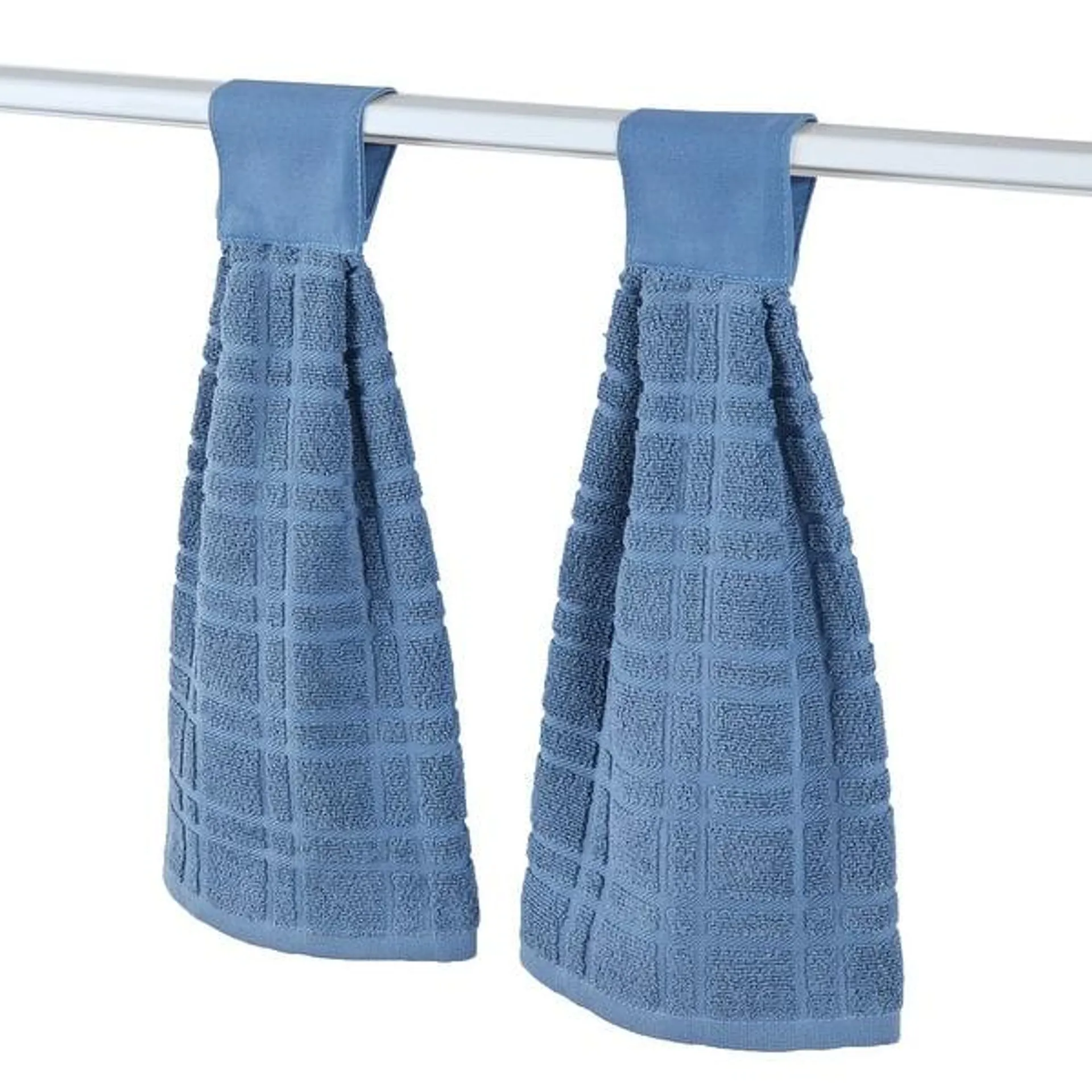 Hanging Tufted Design Kitchen Towels - Set of 2