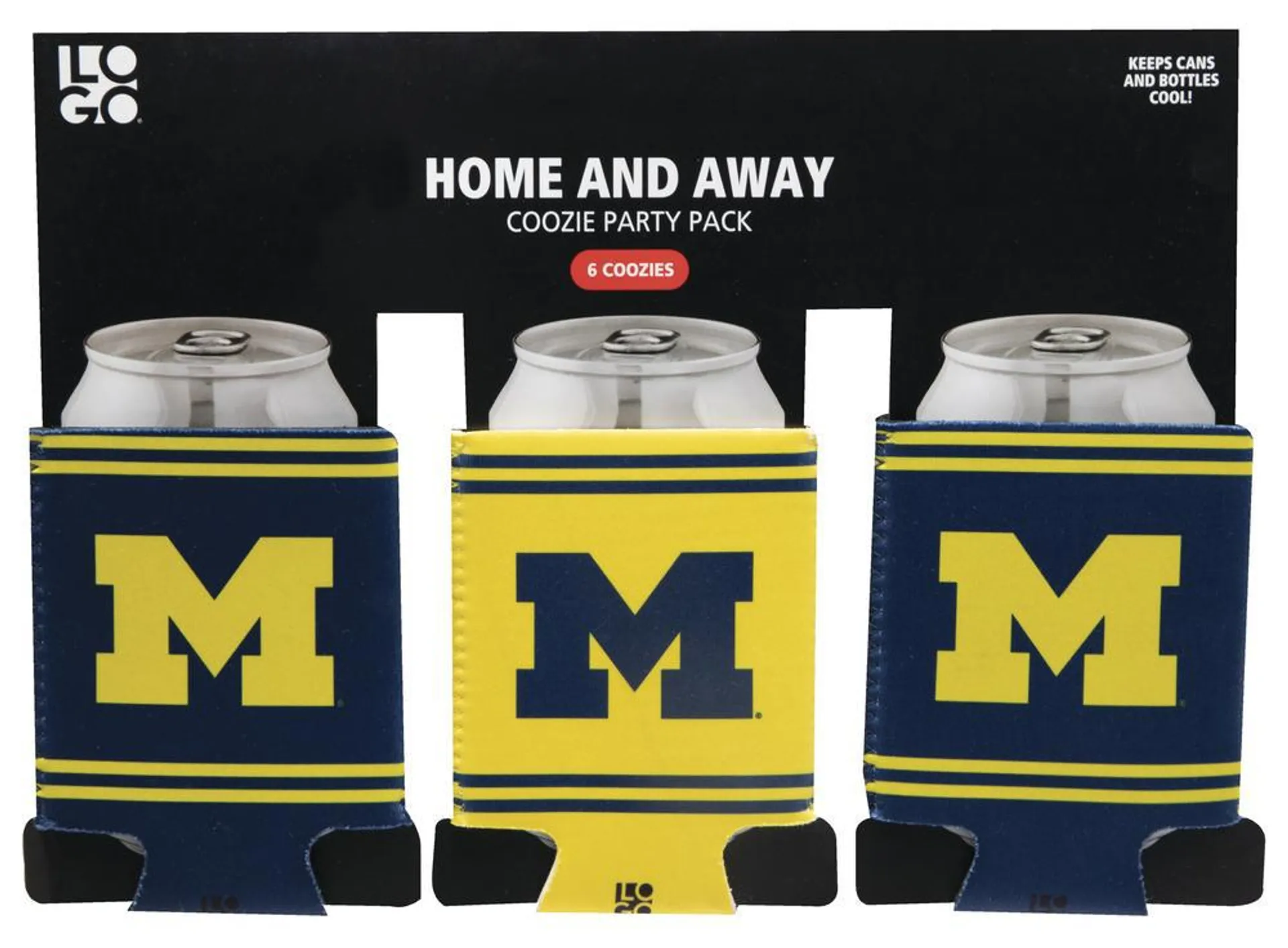 Michigan Wolverines Coozie Party Pack