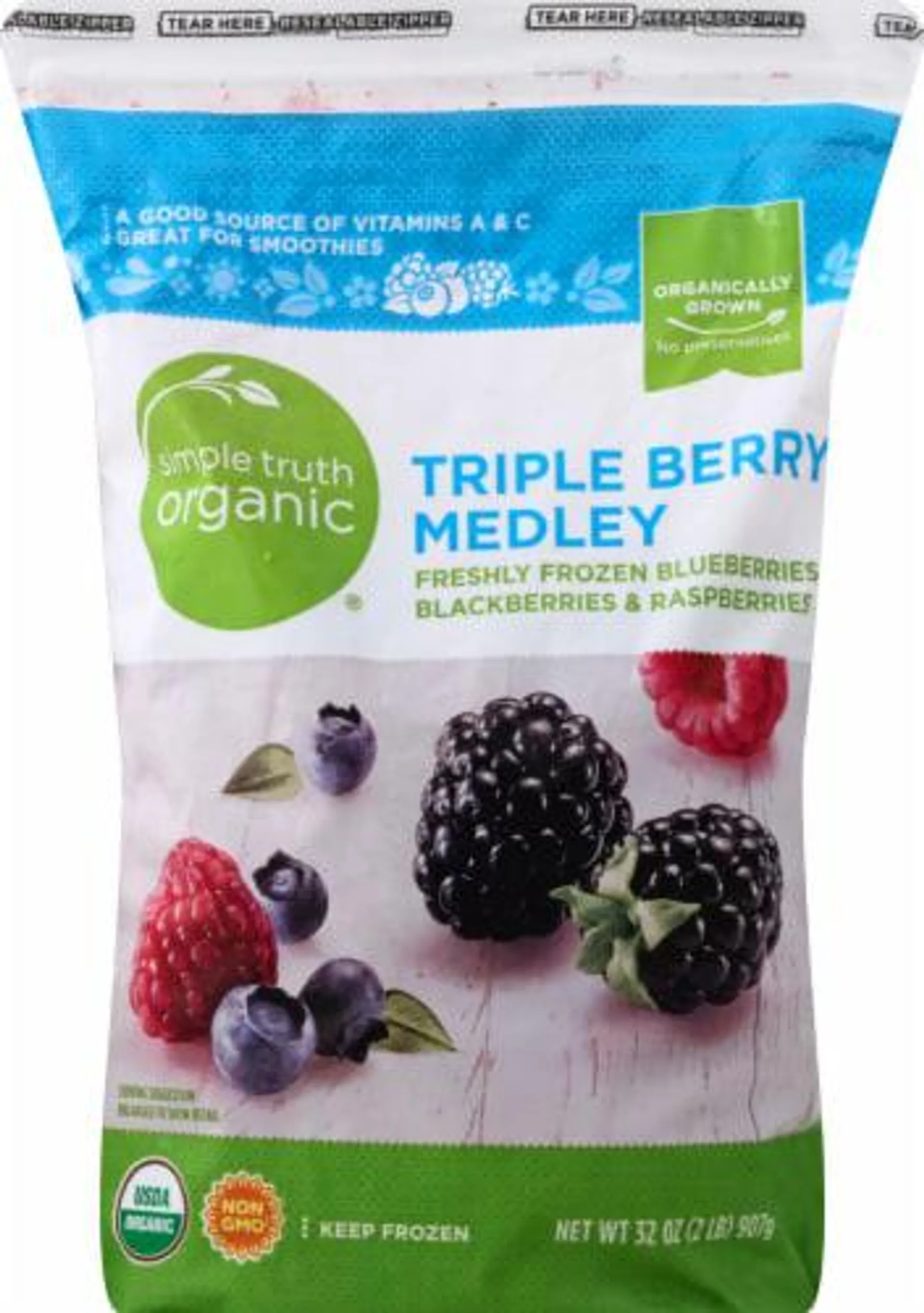 Simple Truth Organic® Frozen Triple Berry Medley