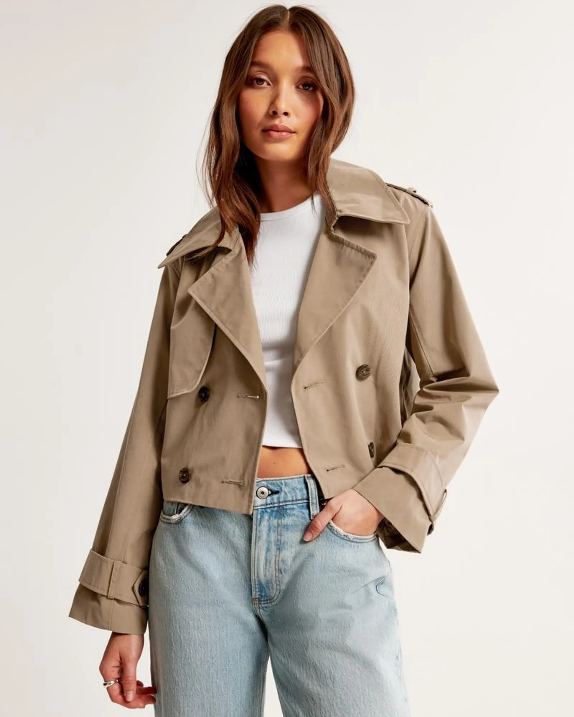 Cropped Trench Coat