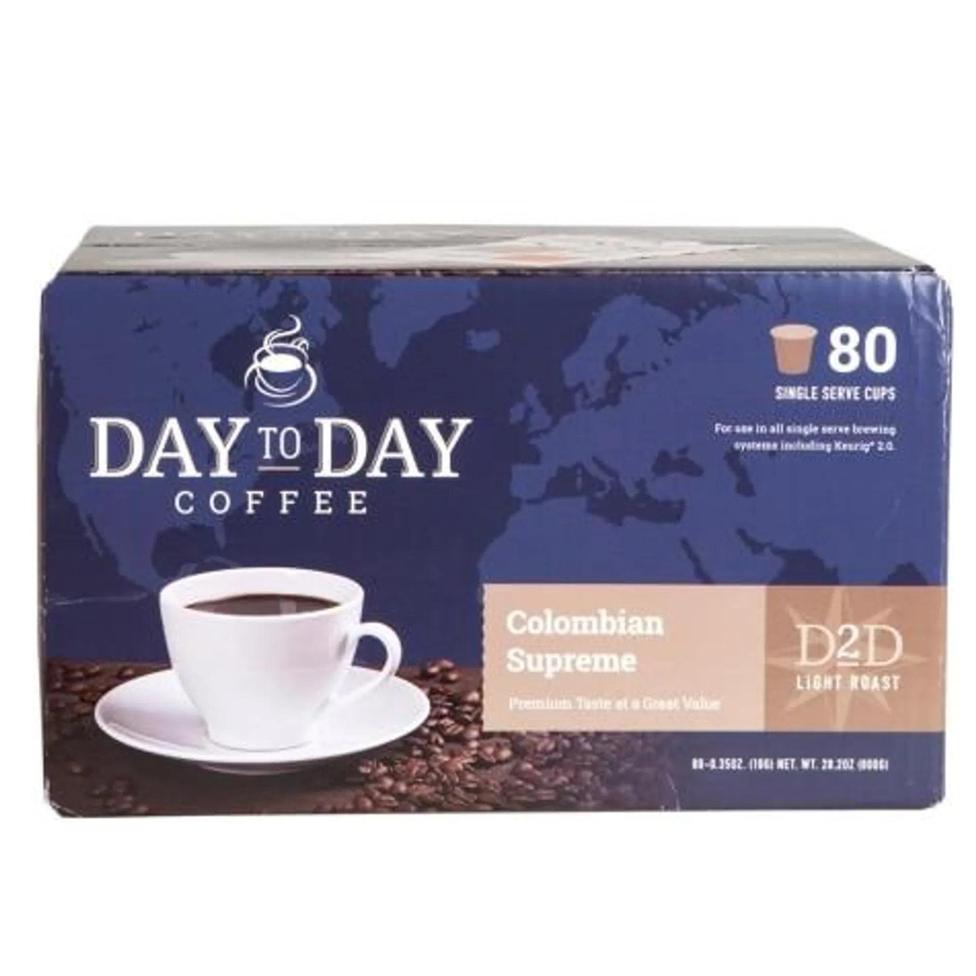 Day to Day Colombian Supreme Coffee, 80 Count