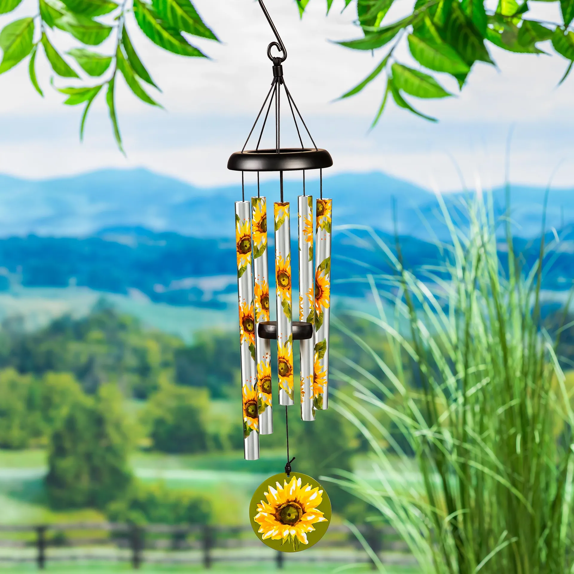 Hand-Tuned Sunflower Wind Chime