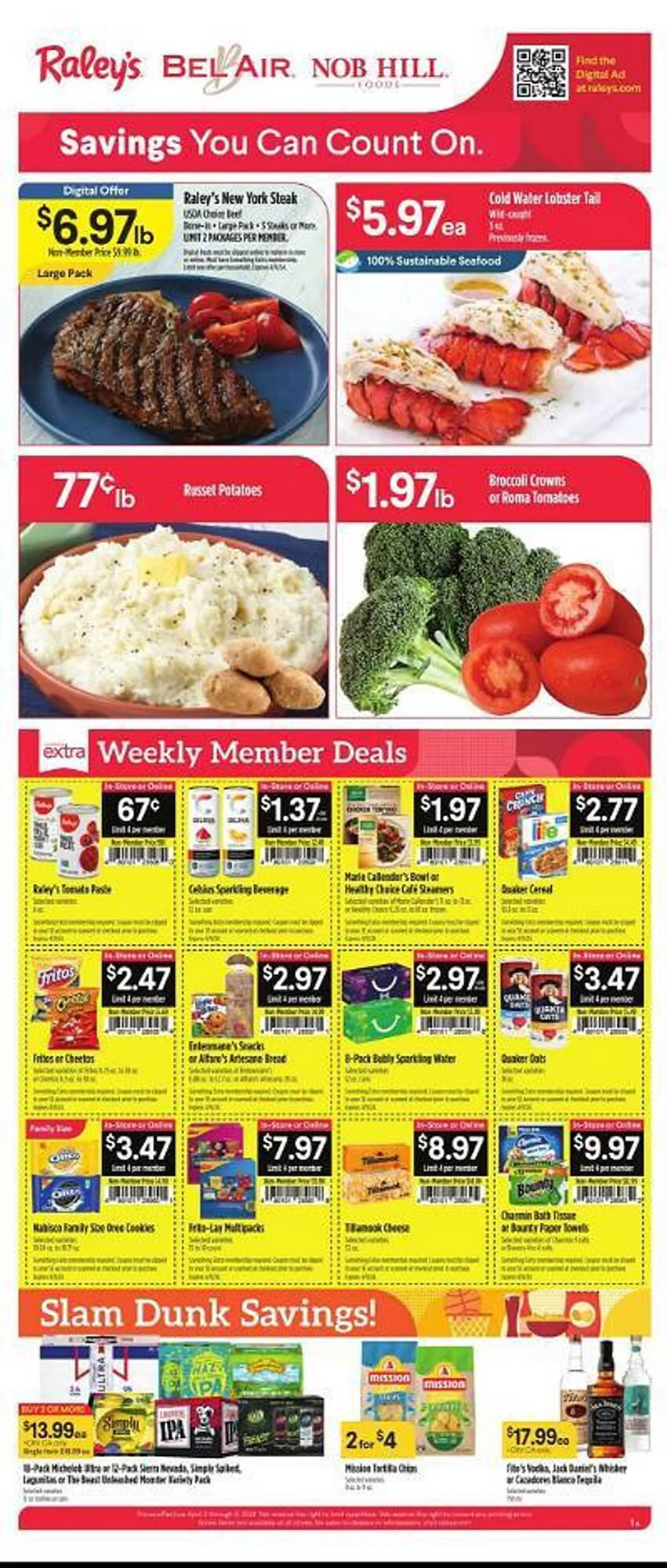 Weekly ad Nob Hill Weekly Ad from April 3 to April 9 2024 - Page 1