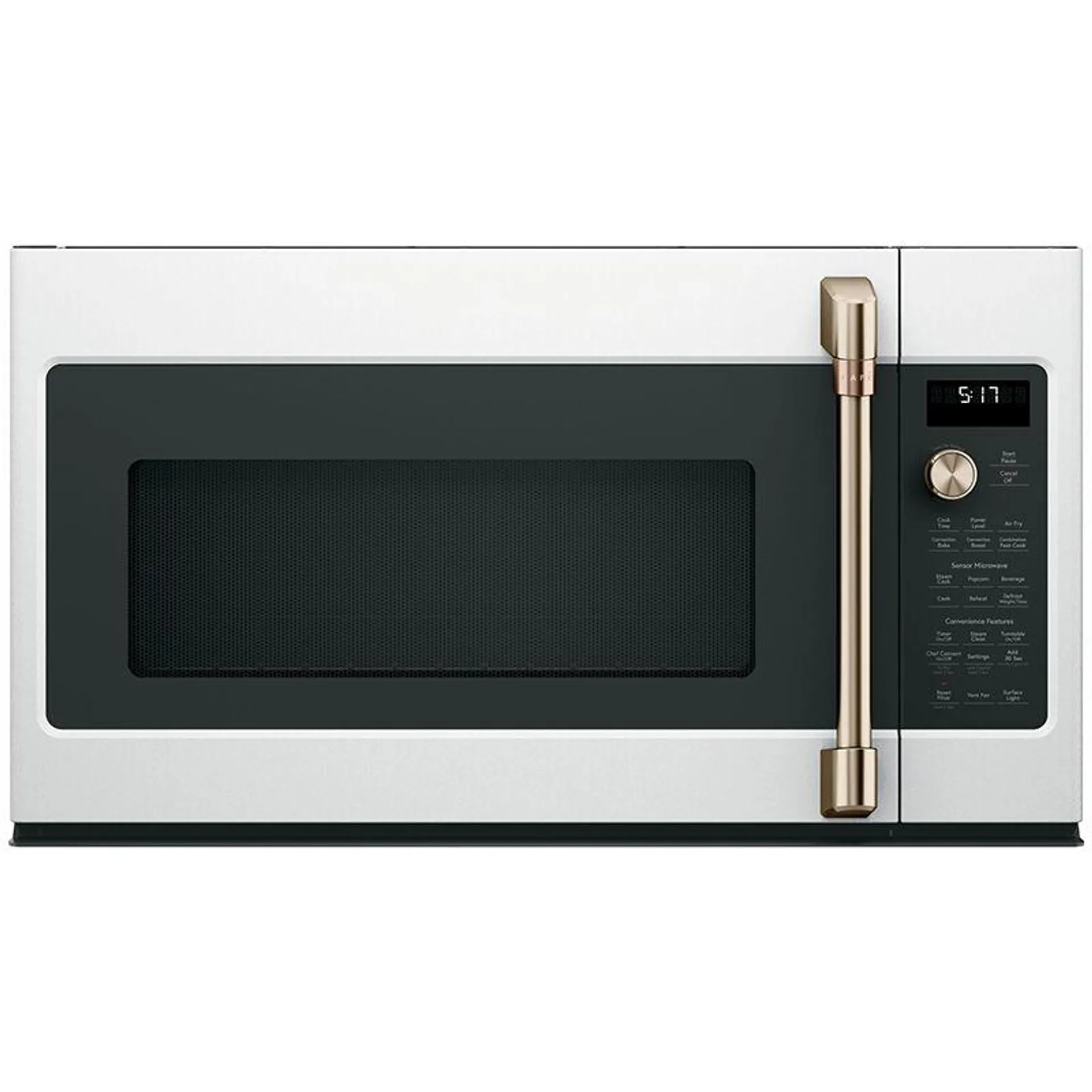 Cafe 30" 1.7 Cu. Ft. Over-the-Range Microwave with 10 Power Levels, 300 CFM & Sensor Cooking Controls - Matte White