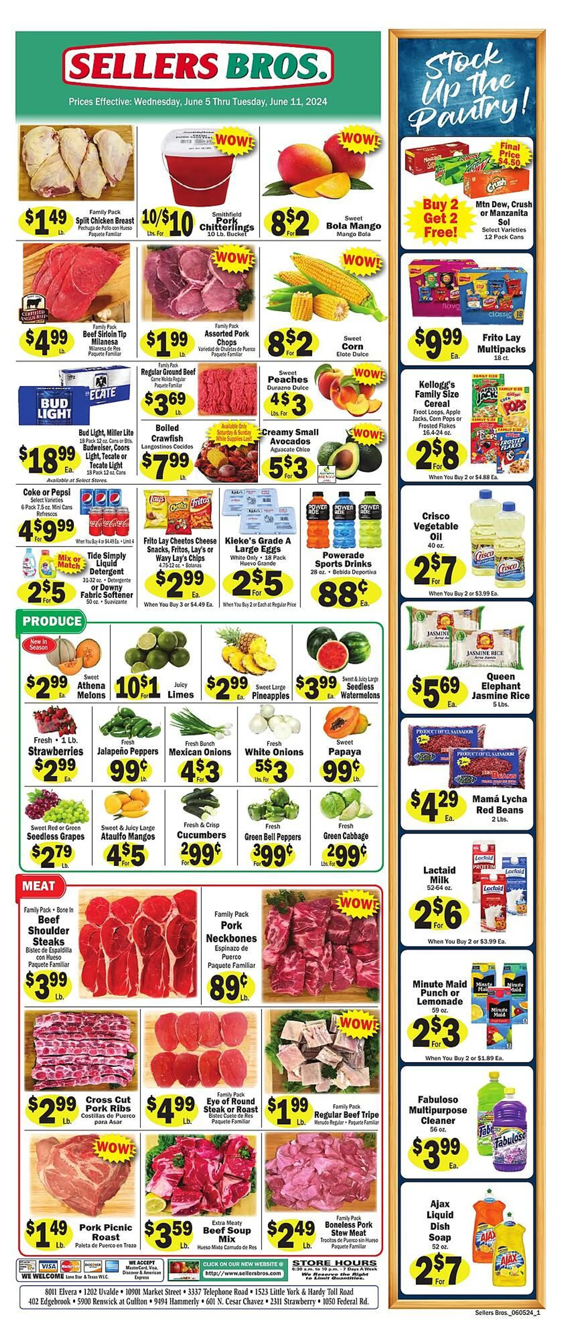 Sellers Bros Weekly Ad - 1