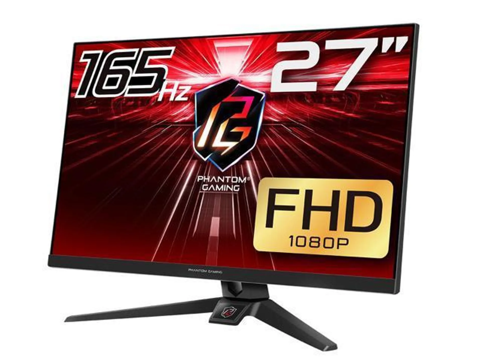 ASRock PHANTOM GAMING 27" FHD (1920 x 1080) 165Hz/1ms (144Hz and higher) FreeSync Gaming Monitor, 2 * DisplayPort, 1 * HDMI (PG27FF1A)