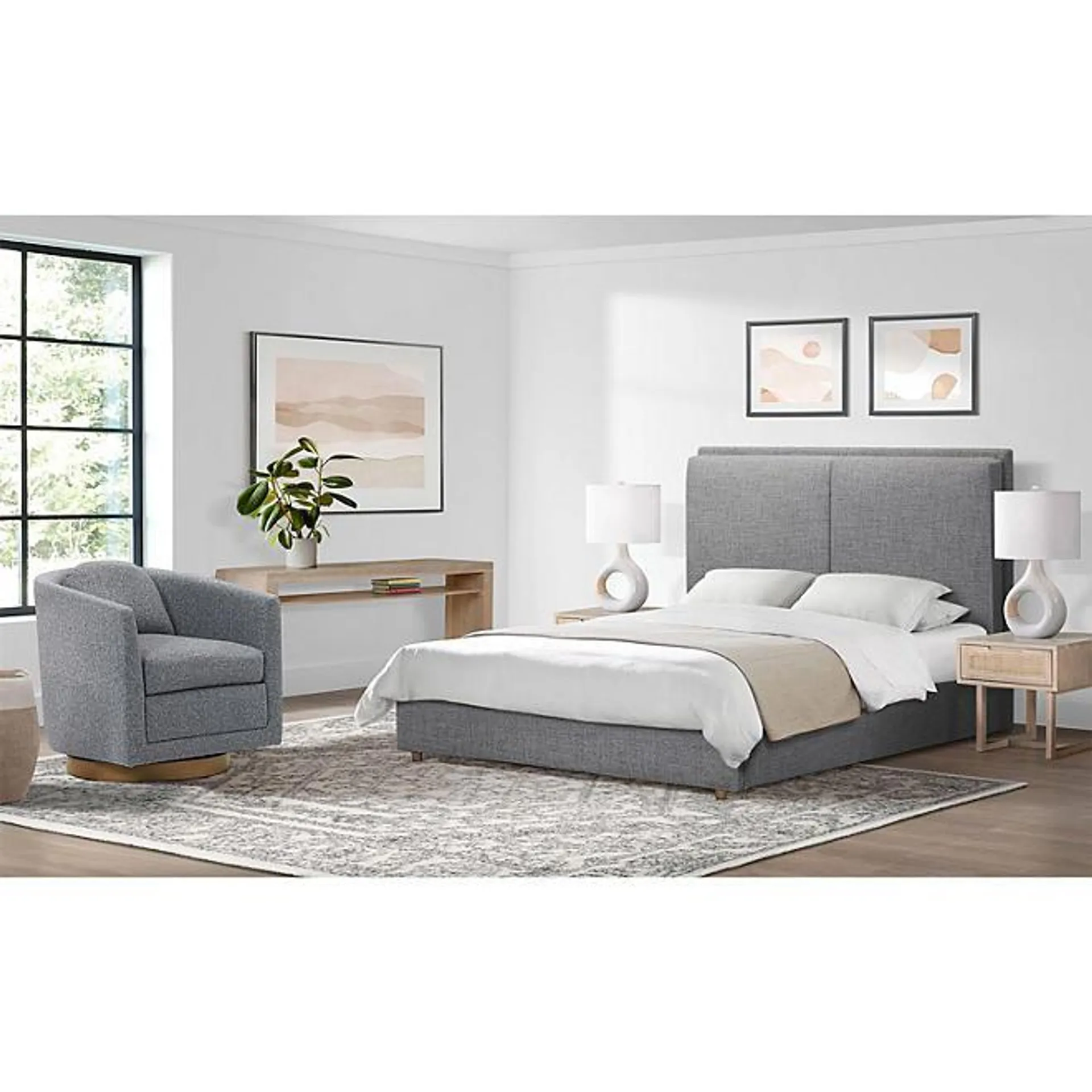 details by Becki Owens Harper Upholstered Bed Frame, Assorted Colors & Sizes