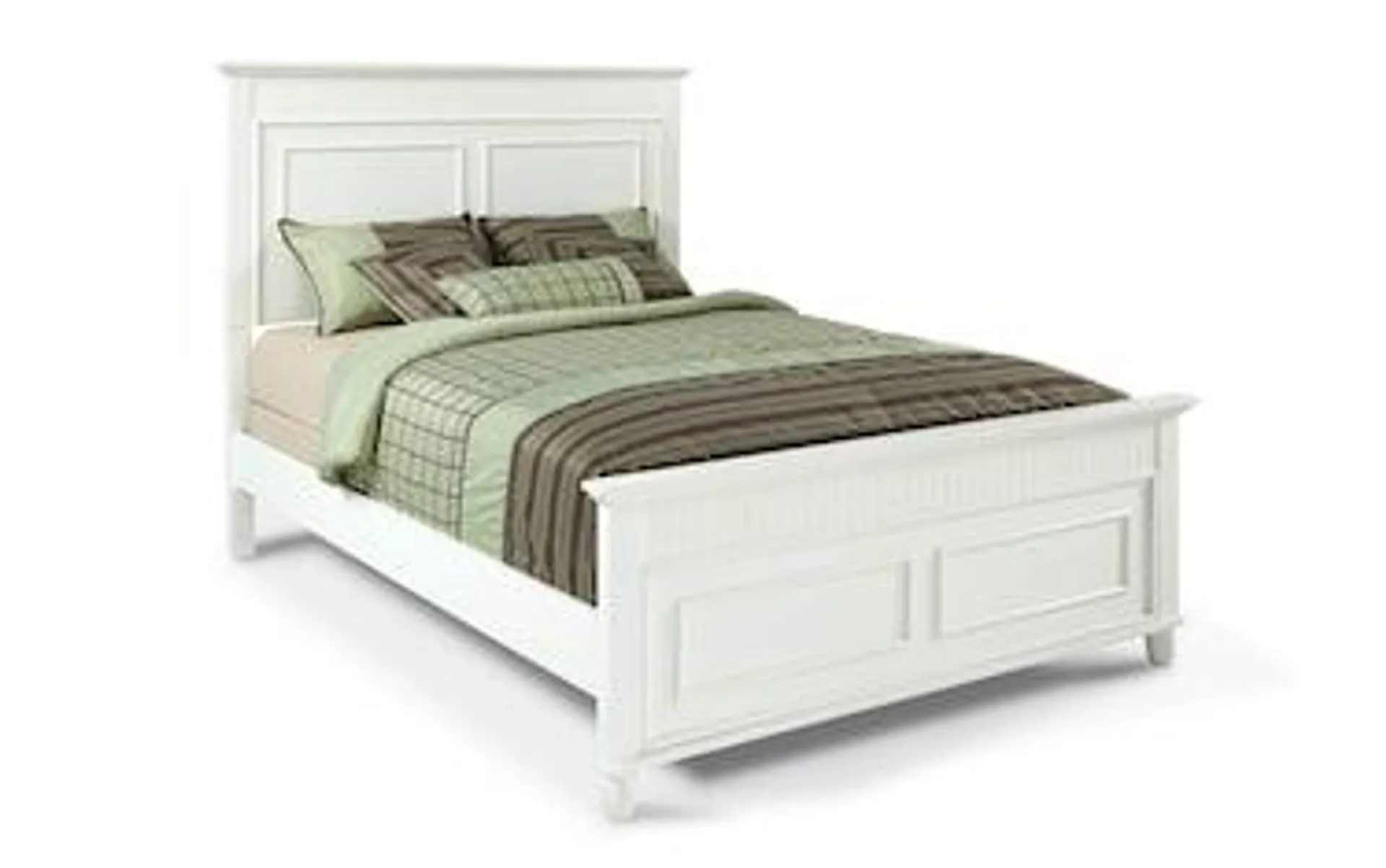 Spencer Queen White Bed