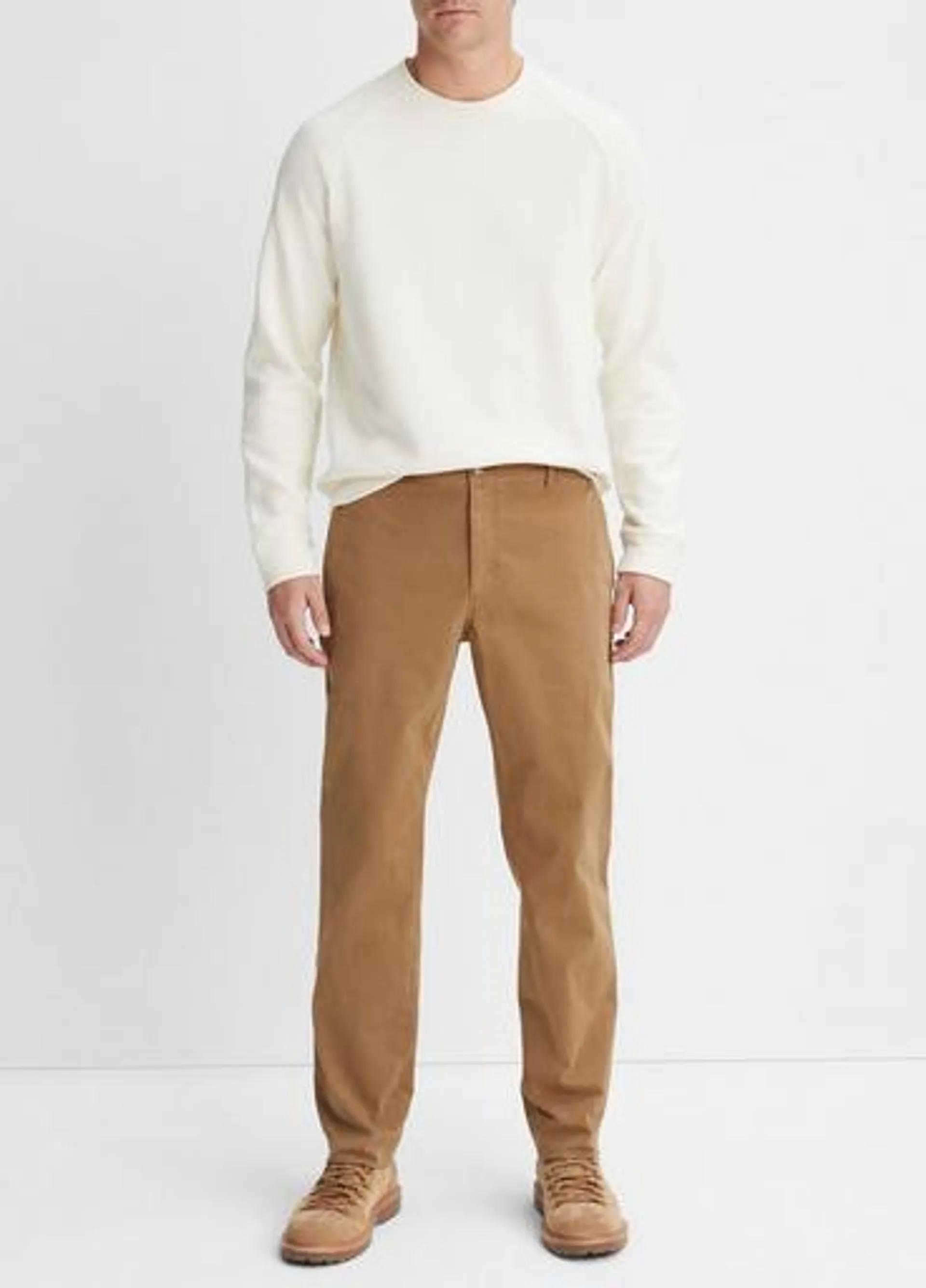 Sueded Twill Garment Dye Pant