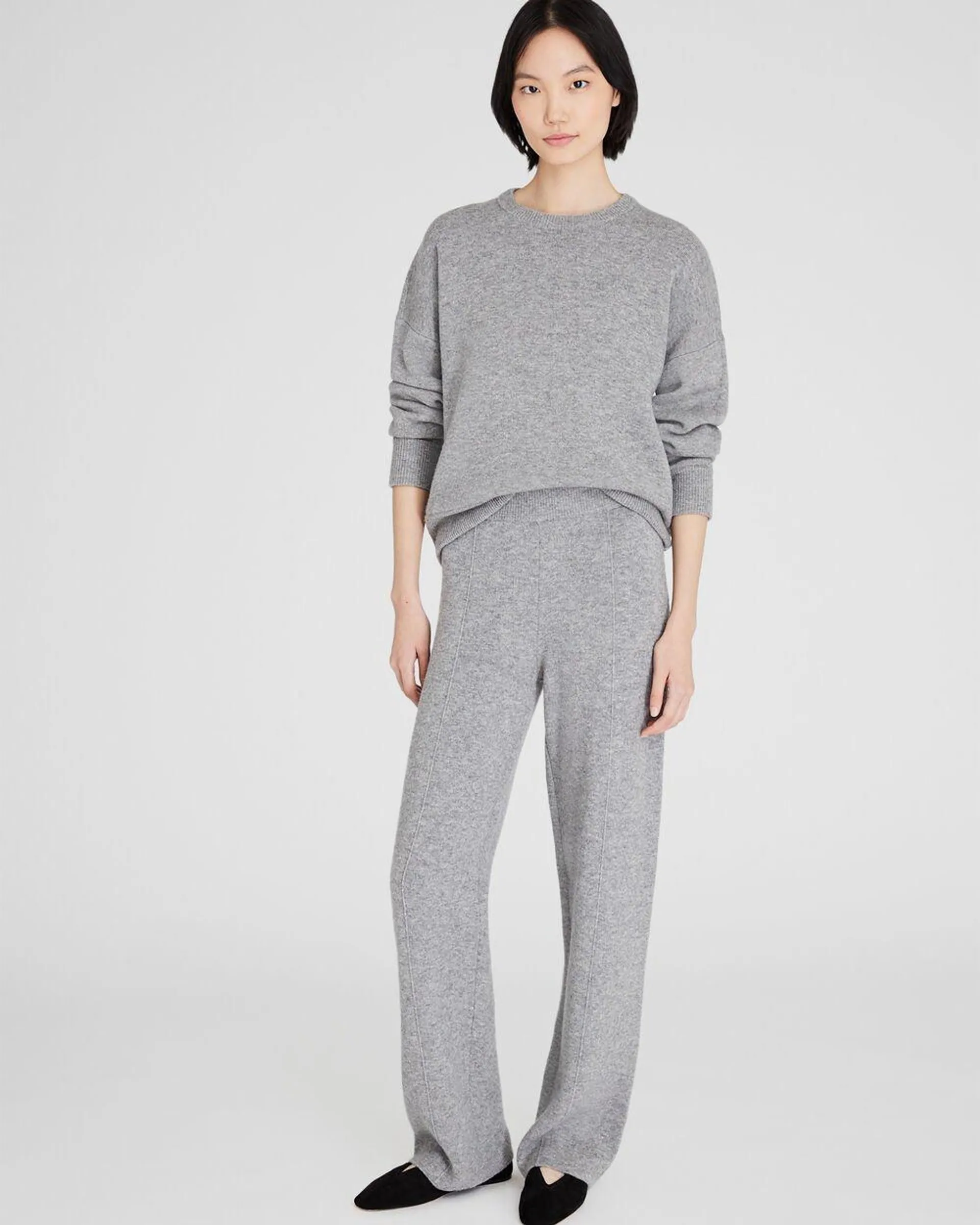 Cashmere Blend Double-Faced Pant