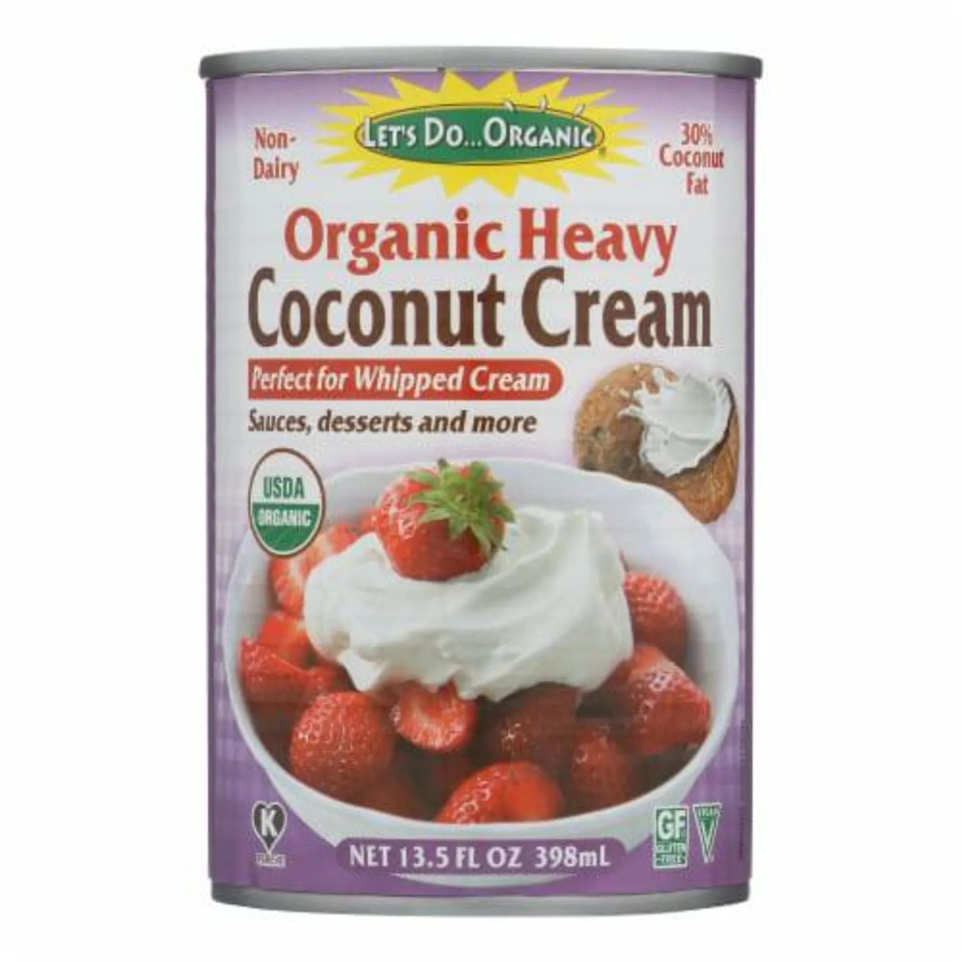 Let's Do Organic Coconut Cream - Organic - Heavy - Case of 12 - 13.5 fl oz.