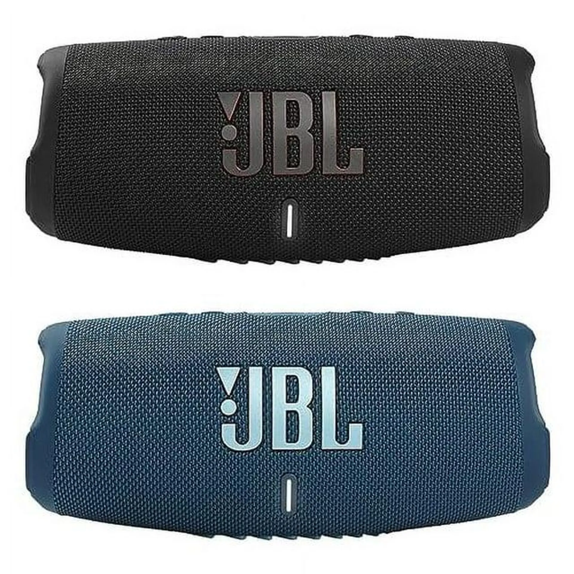 JBL Charge 5 - Waterproof Portable Bluetooth Speaker - Black/Blue (Pair)