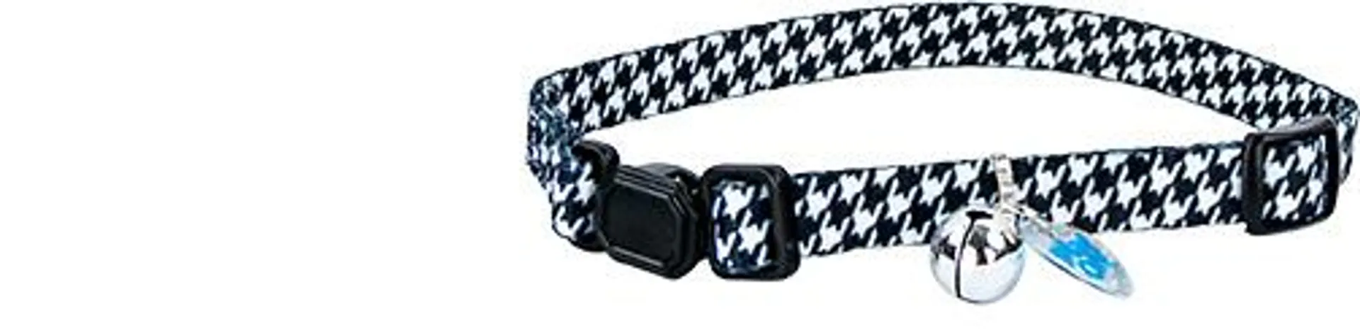 Play On Cat Houndstooth Adjustable Collar