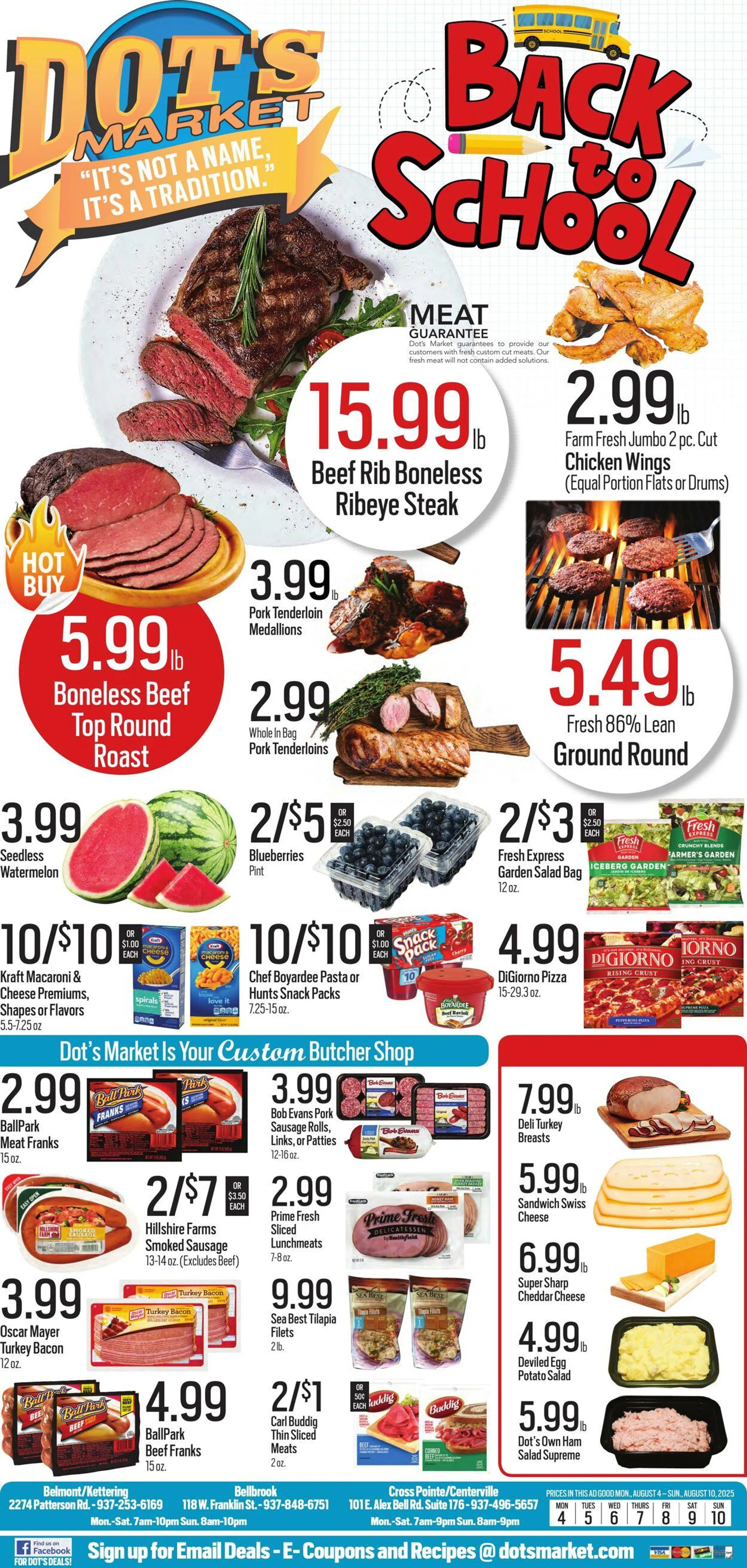 Weekly ad Dot's Market from August 4 to August 18 2025 - Page 1