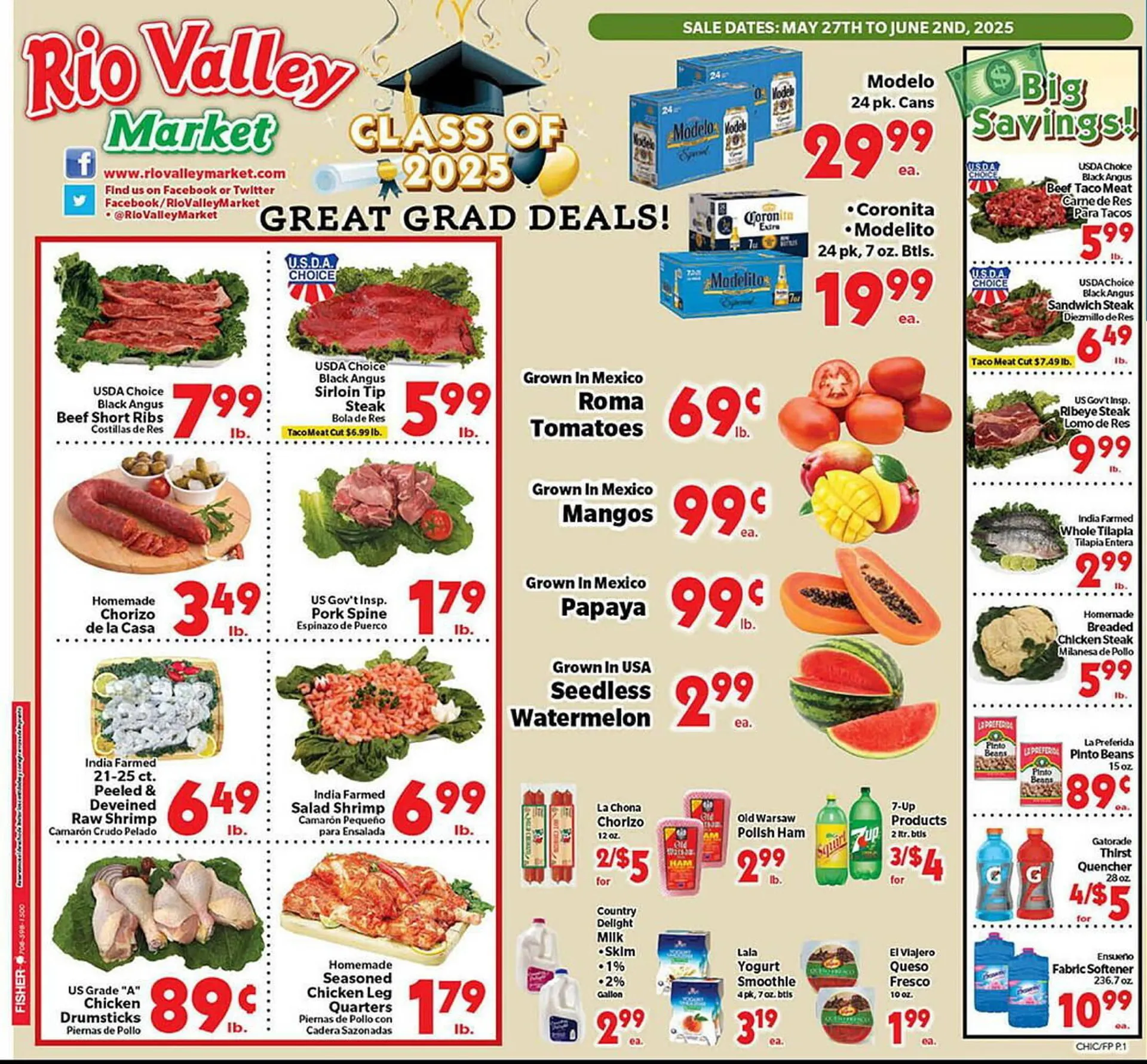 Weekly ad Rio Valley Market Weekly Ad from May 27 to June 2 2025 - Page 1