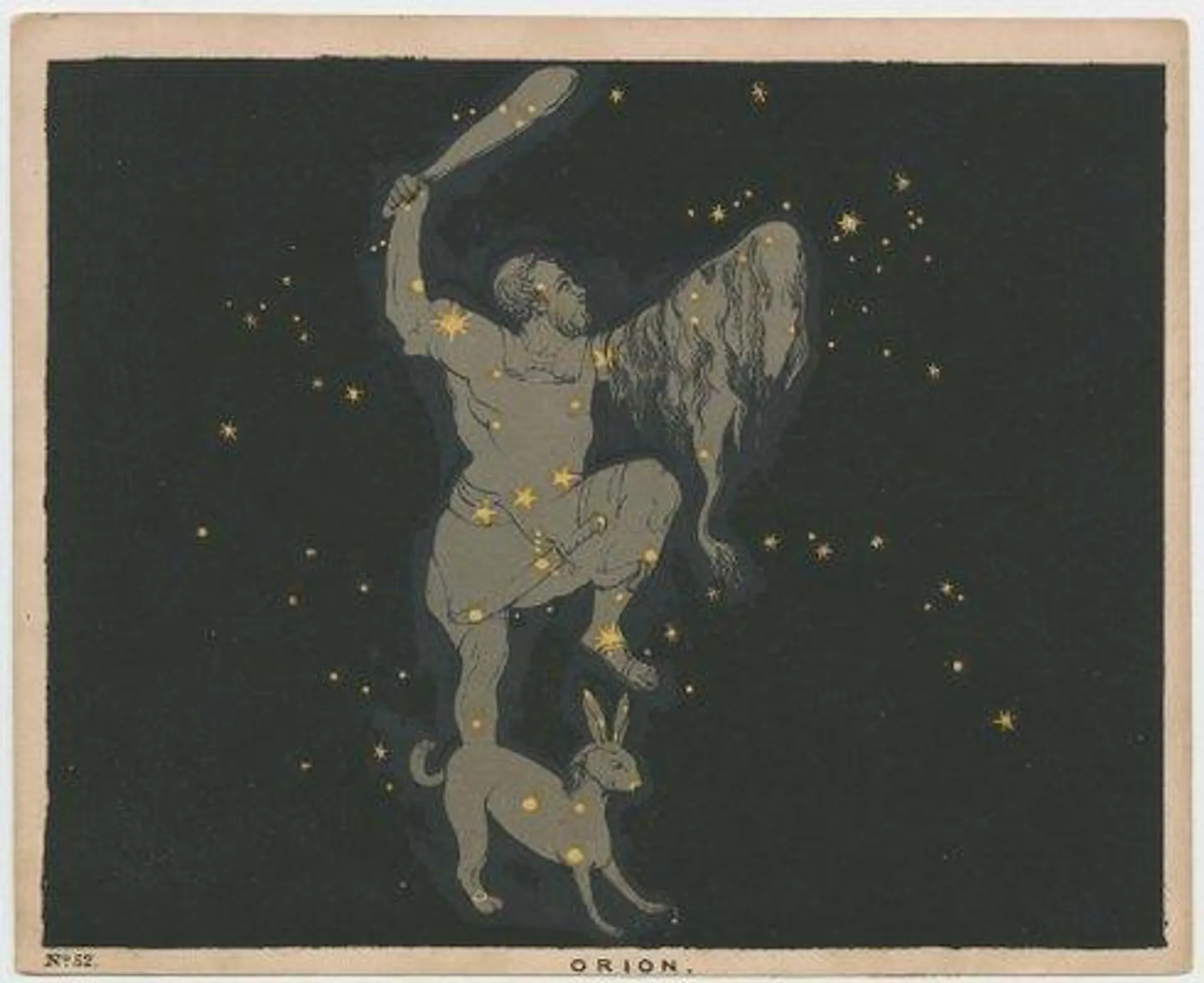 Chart of the Constellation of Orion, 1845