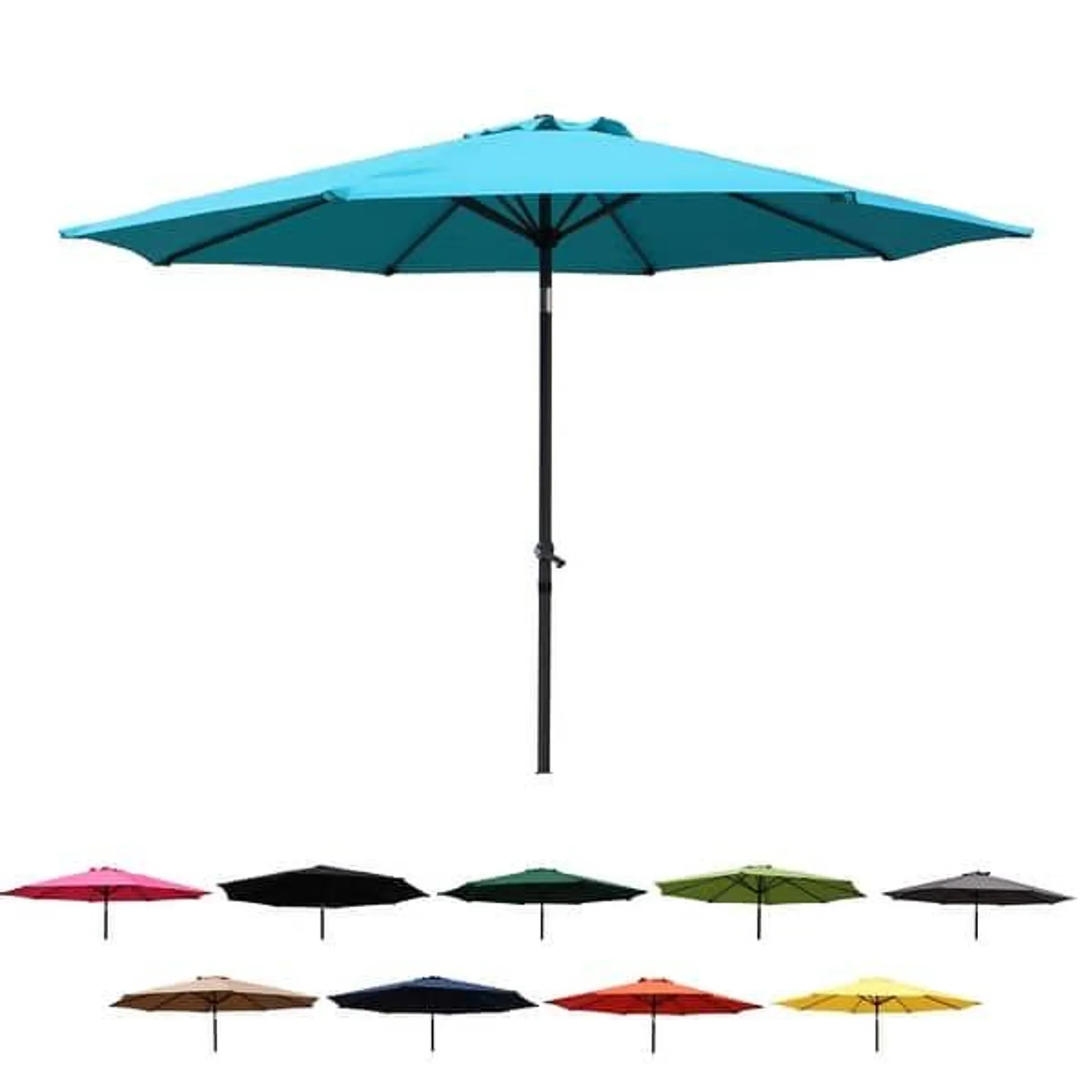 St. Kitts 10-foot Aluminum Patio Market Umbrella