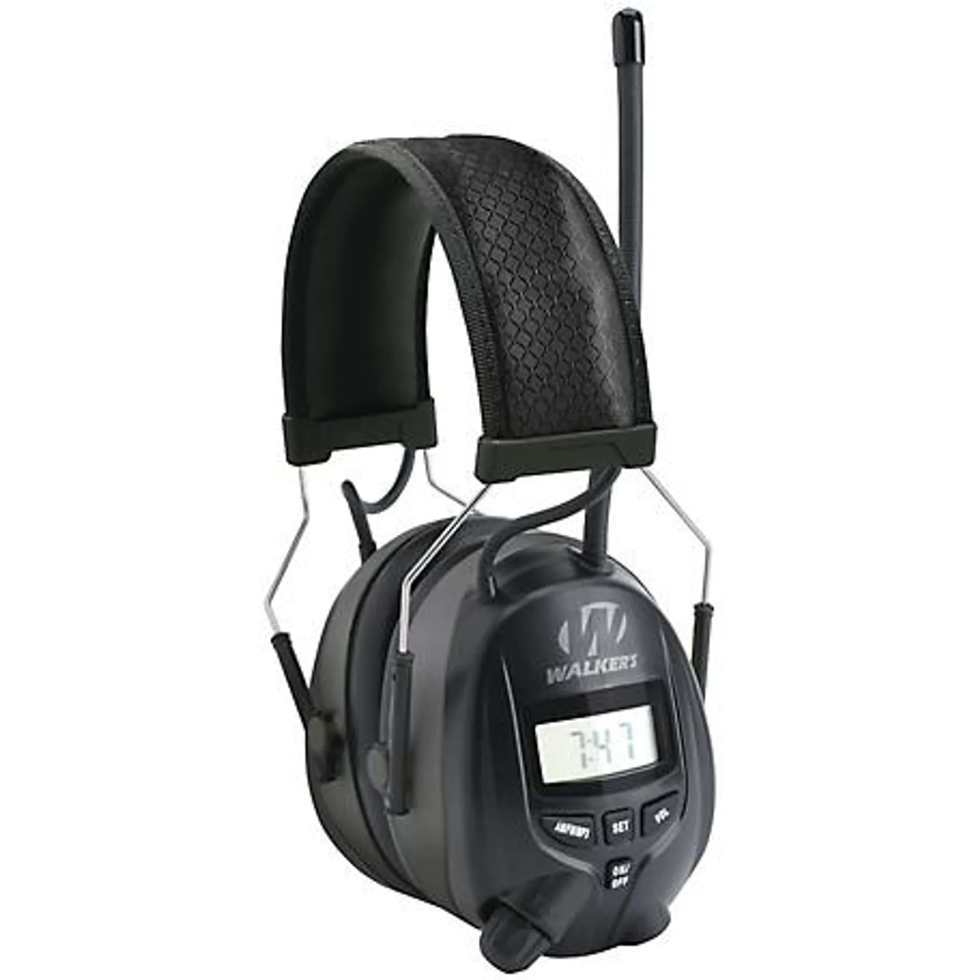 Walkers Game Ear Digital AM/FM Radio Ear Muffs, 25 dB Noise Reduction Rating, 1-Pair