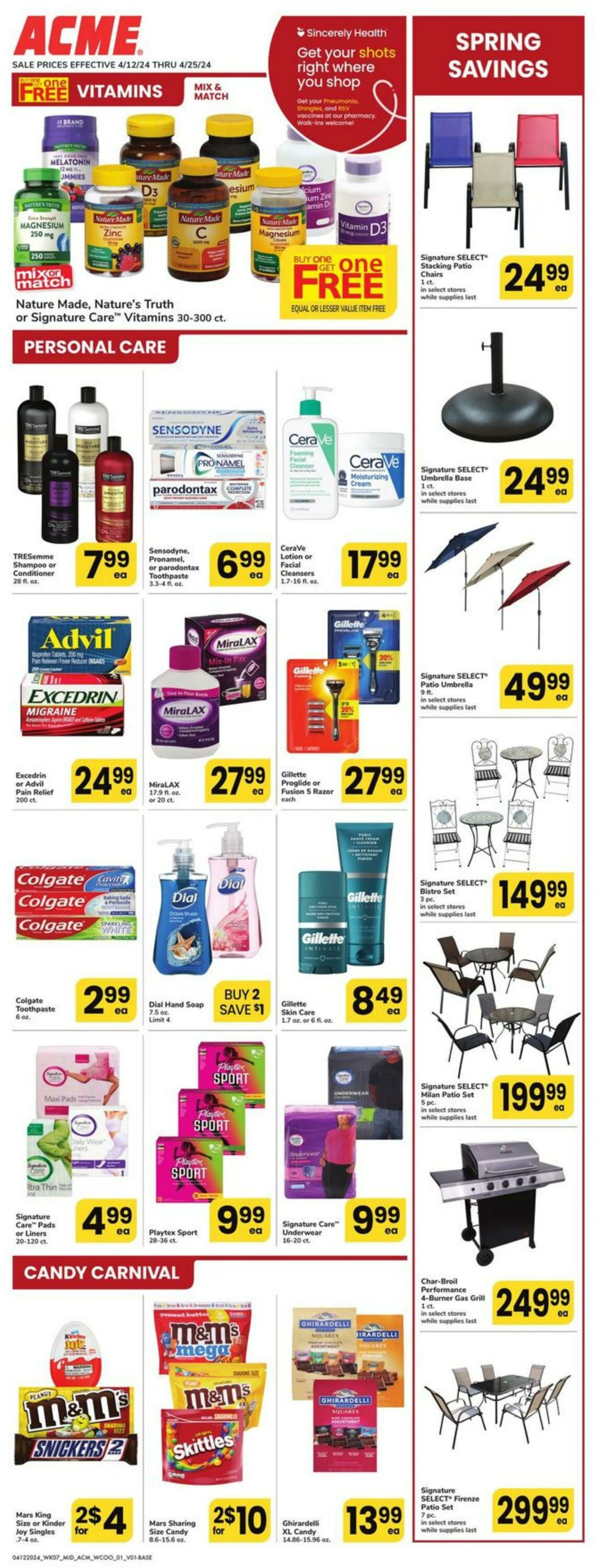 Weekly ad Acme Current weekly ad from April 12 to April 25 2024 - Page 1