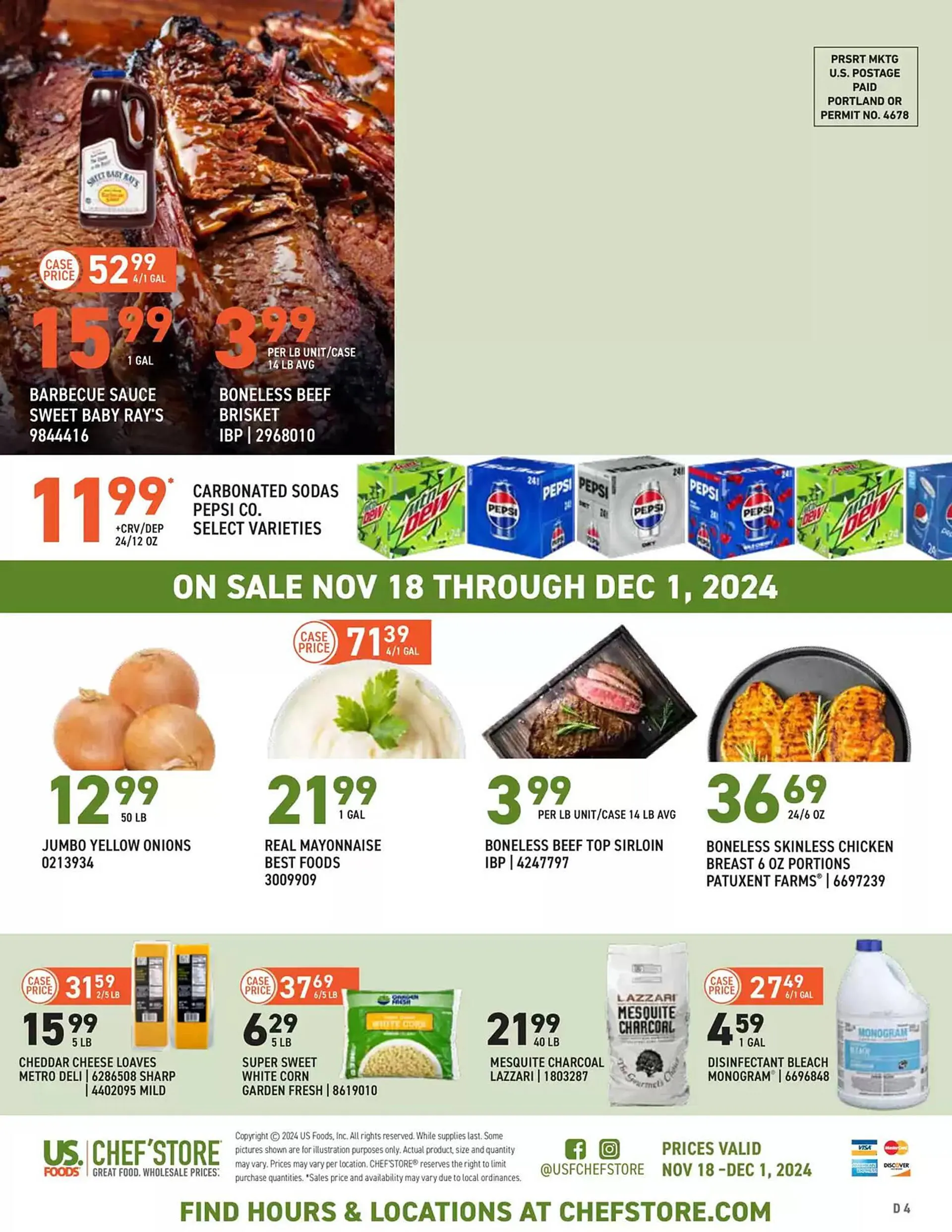 Weekly ad US Foods Chef's Store Weekly Ad from November 18 to December 1 2024 - Page 4