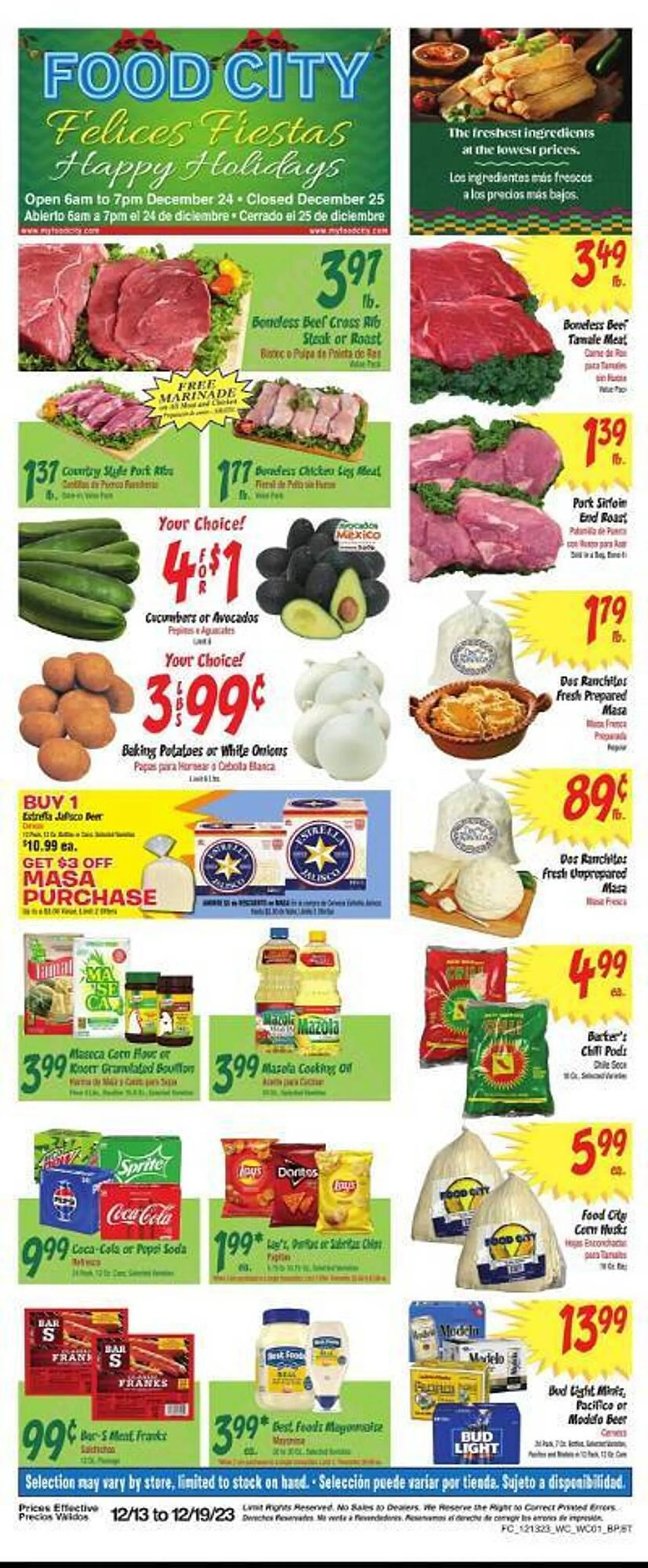 Weekly ad Food City Weekly Ad from December 13 to December 19 2023 - Page 1