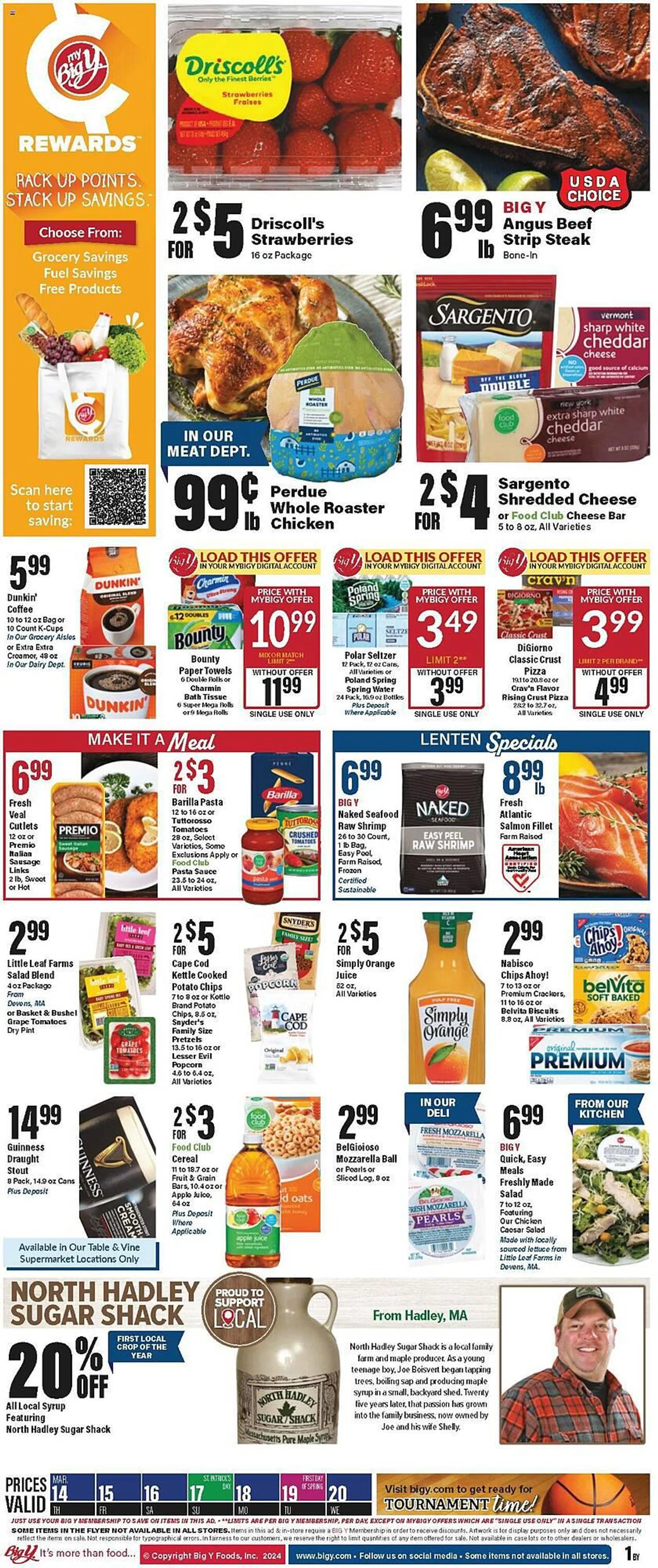 Weekly ad Big Y Weekly Ad from March 14 to March 20 2024 - Page 1