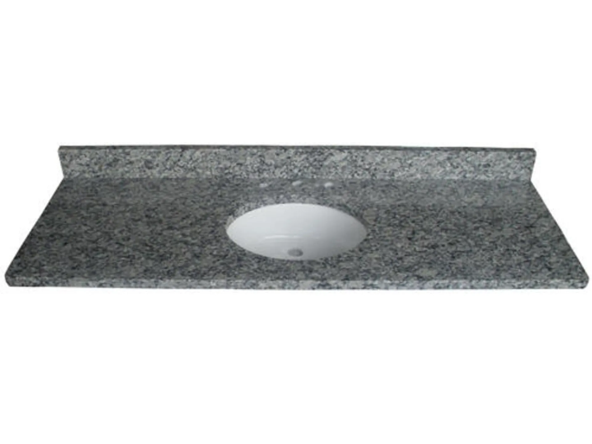 Tuscany® 61"W x 22"D Night Dive Granite Vanity Top with Oval Undermount Bowl