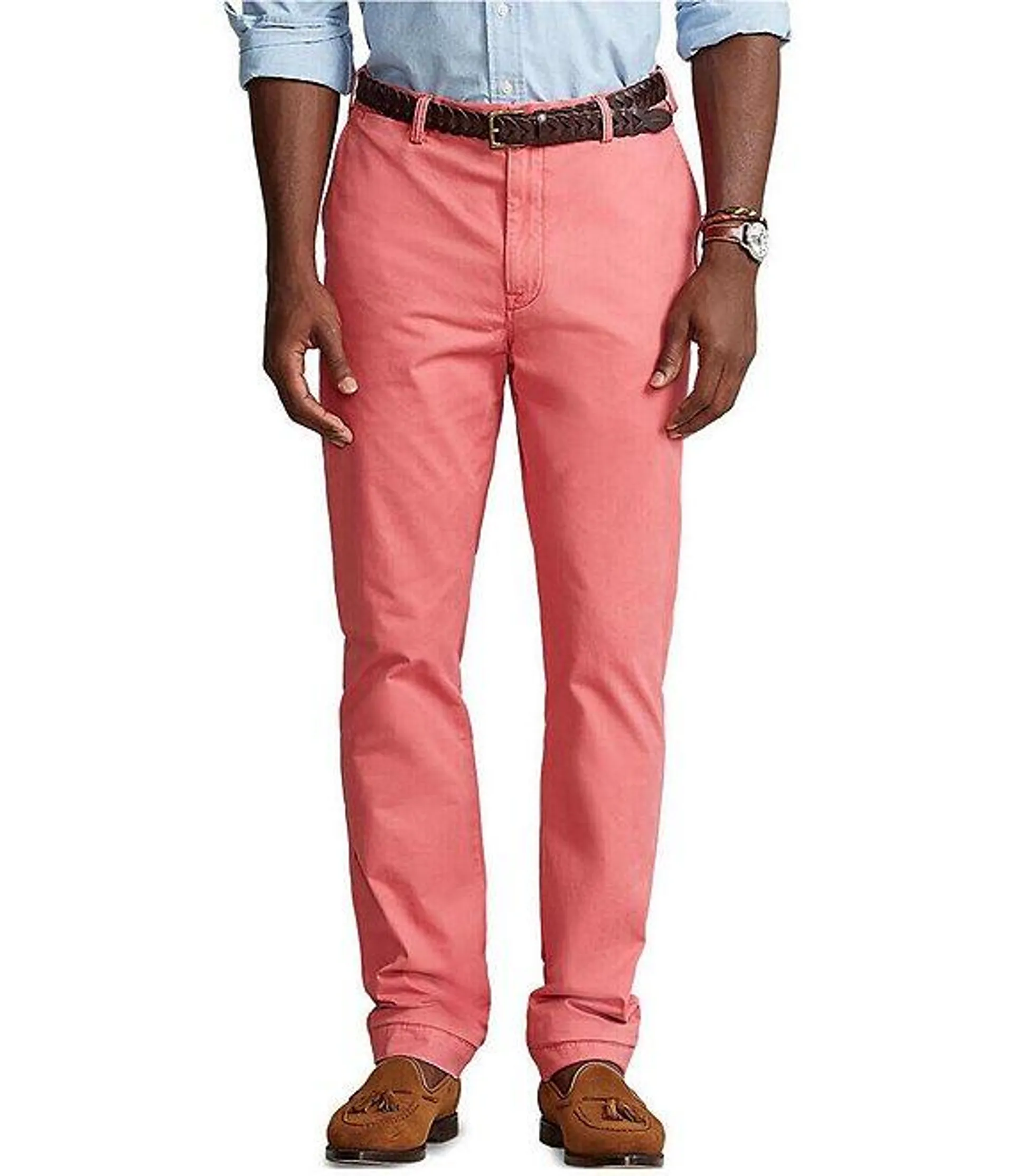 Big & Tall Classic-Fit Flat-Front Stretch Chino Pants