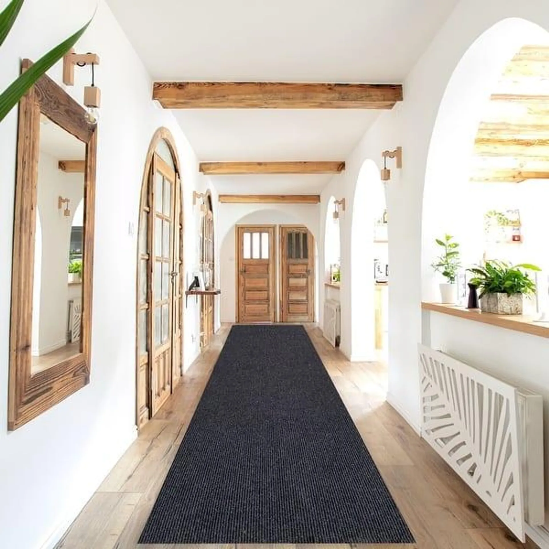 Outdoor/Indoor Custom Size Carpet Runner Rug 36'' wide x your choice of length with Non-Slip PVC Backing