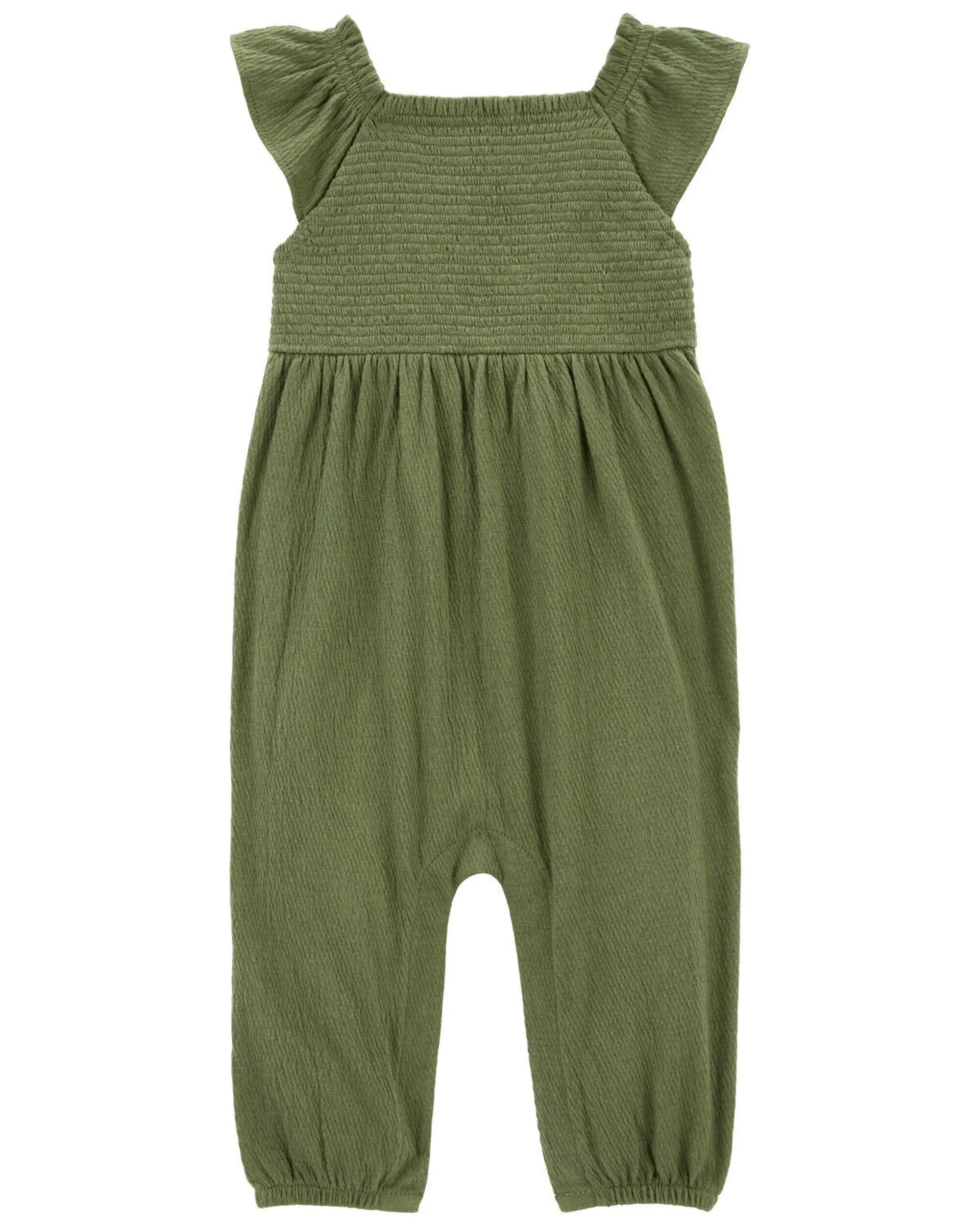 Baby Flutter-Sleeve Jumpsuit