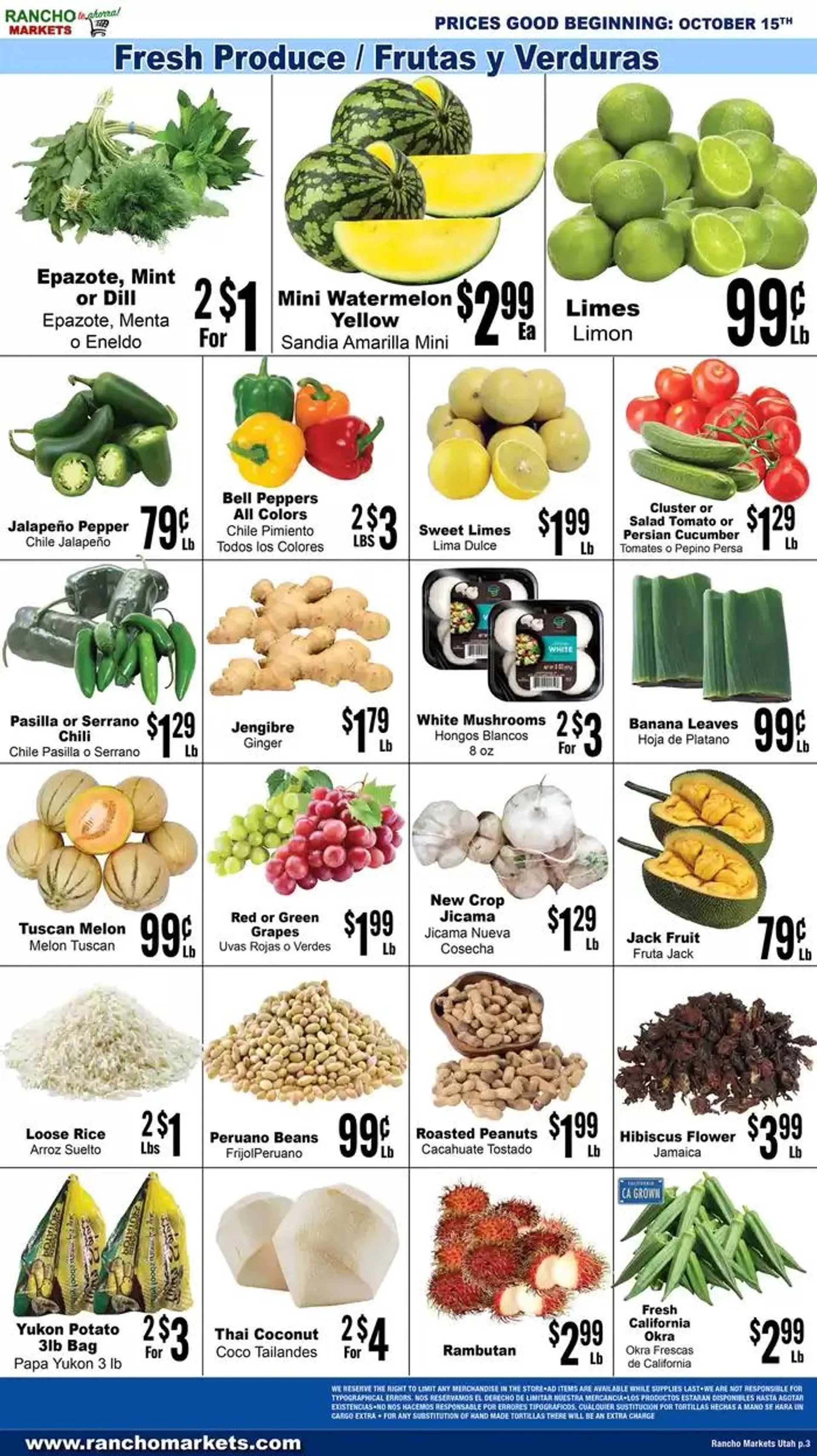 Weekly ad Flyer Rancho Markets from October 15 to October 29 2024 - Page 3