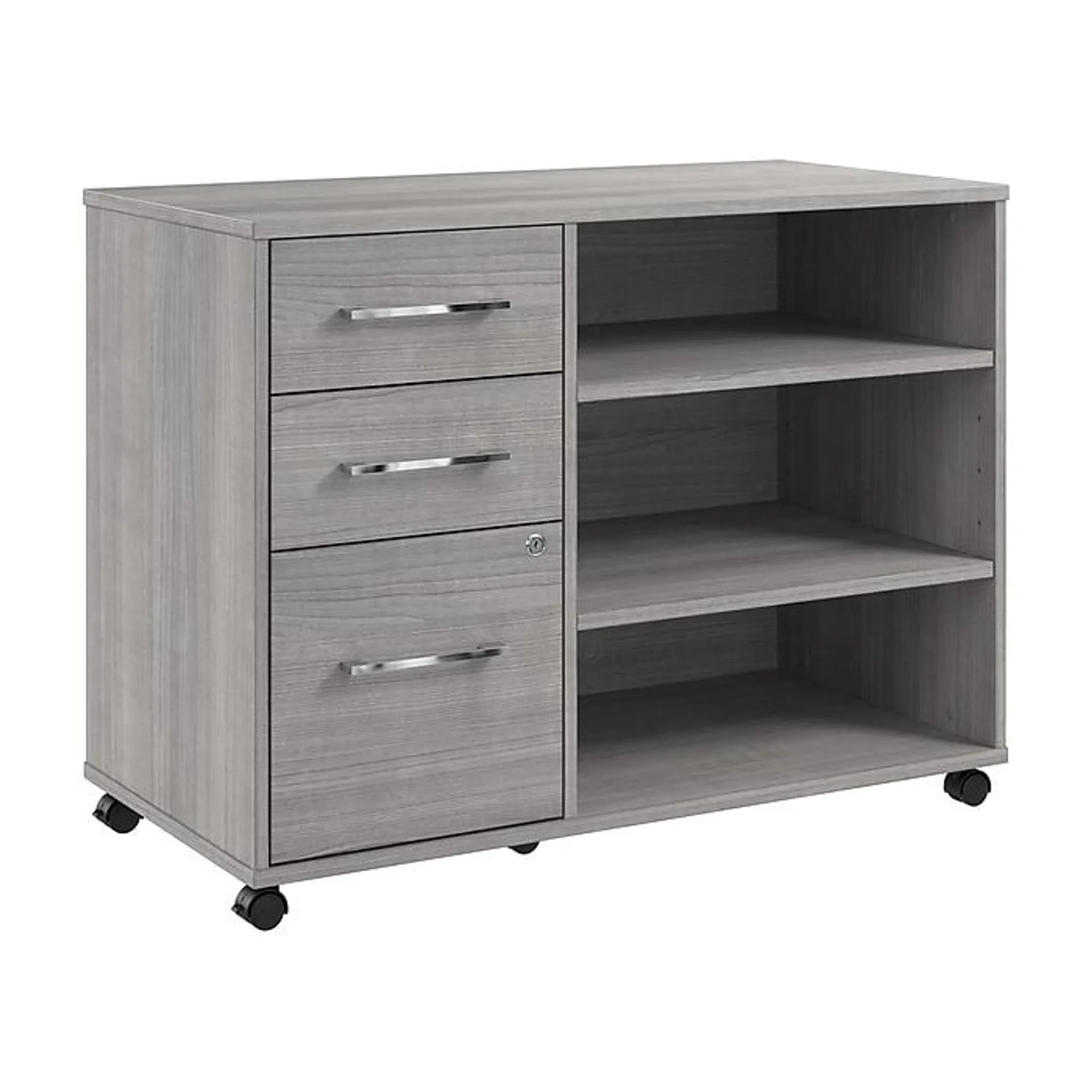 Bush Business Furniture Hustle Office Storage Cabinet with Wheels,