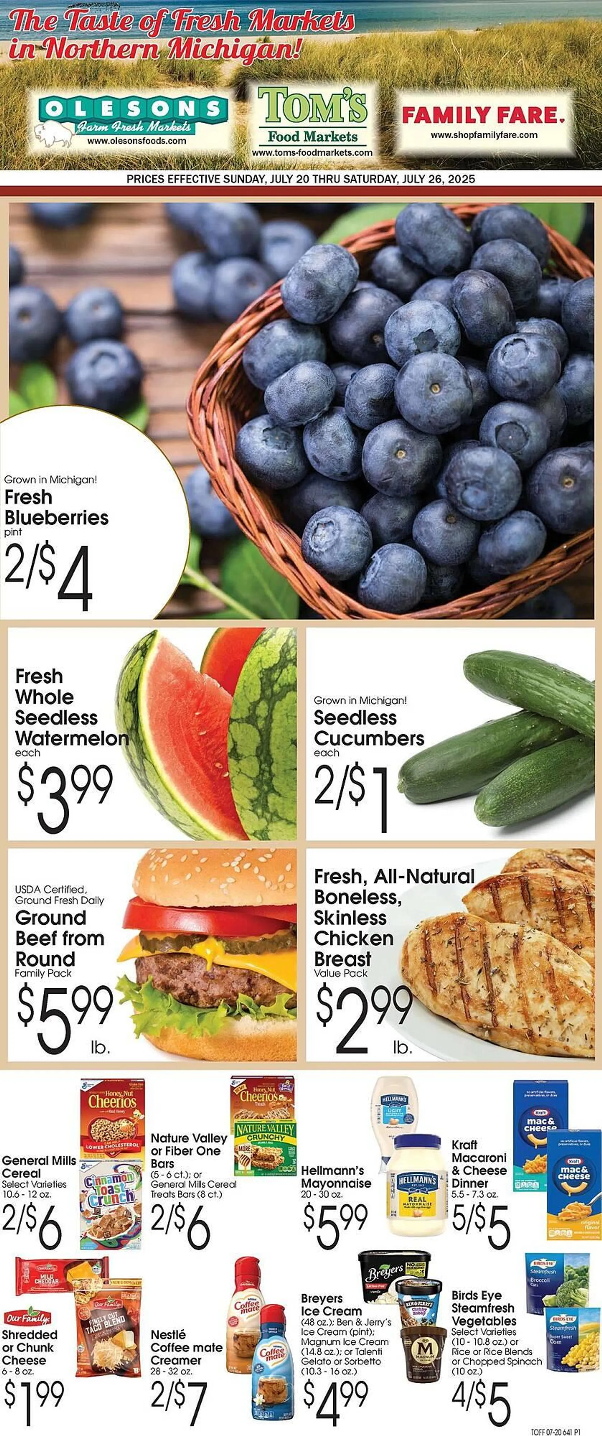 Weekly ad Family Fare Weekly Ad from July 20 to July 26 2025 - Page 1