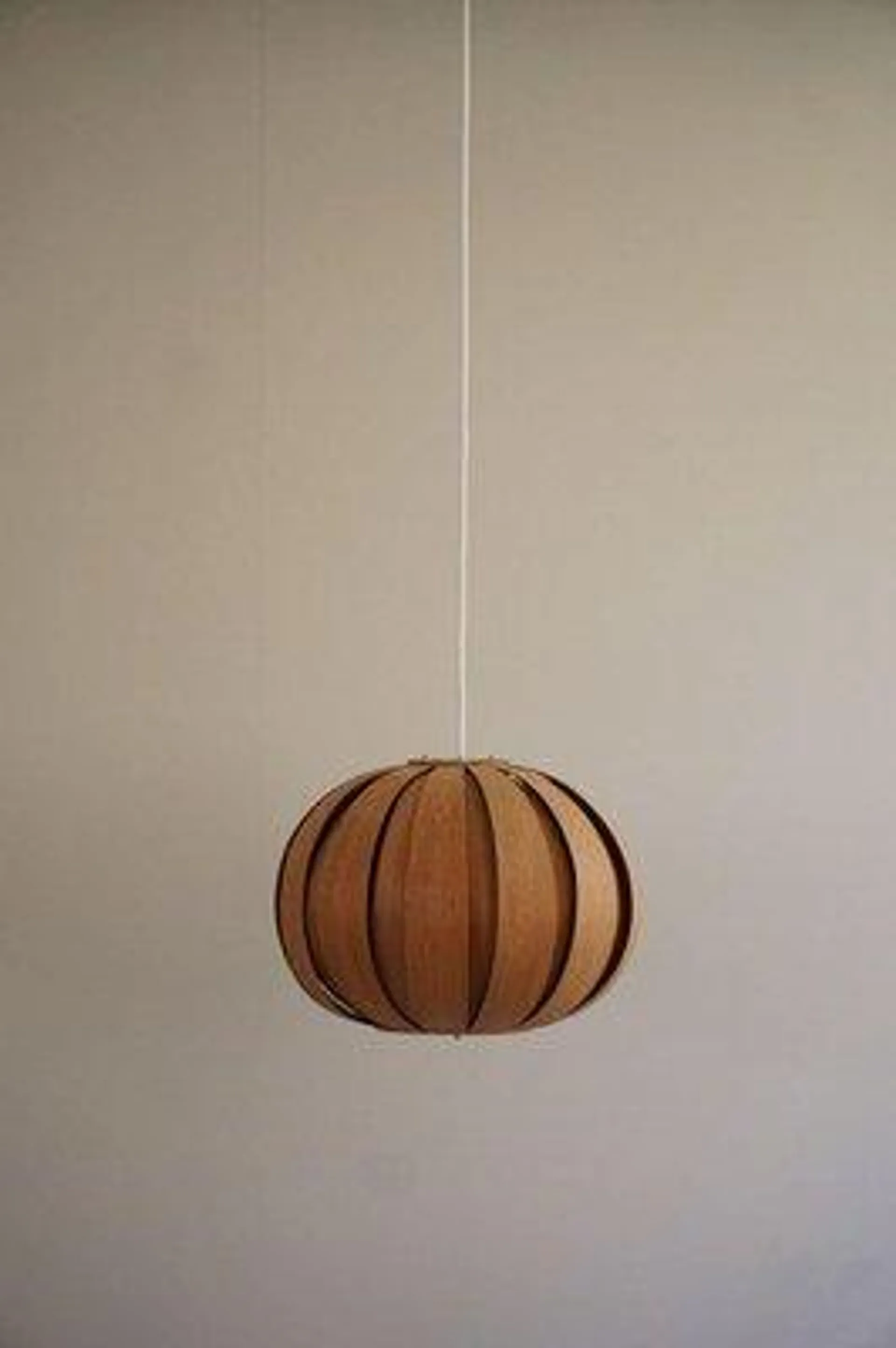 Mid-Century Modern Swedish Pendant in Pine by Hans-Agne Jakobsson for Ellysett, 1960s