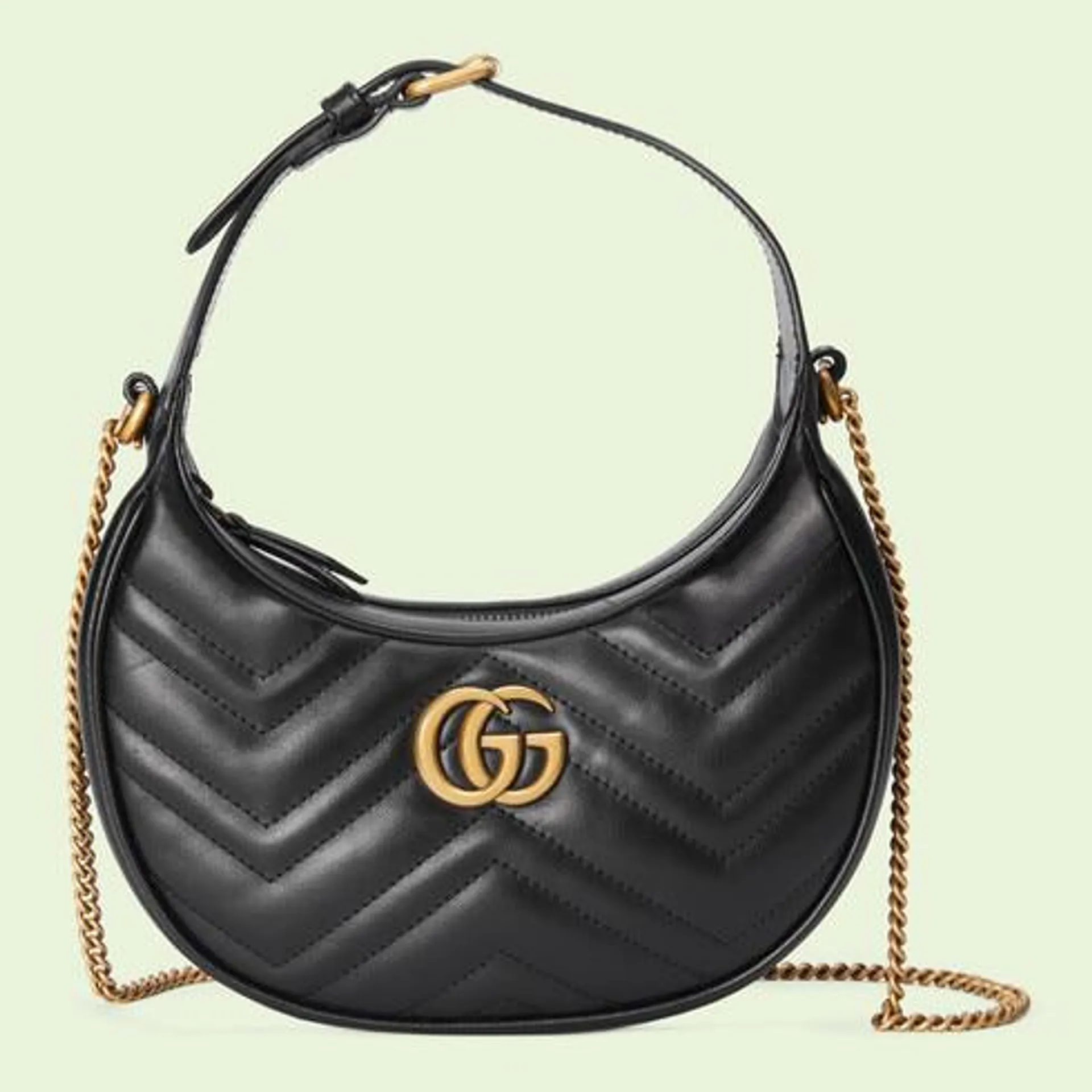 GG Marmont half-moon-shaped mini bag