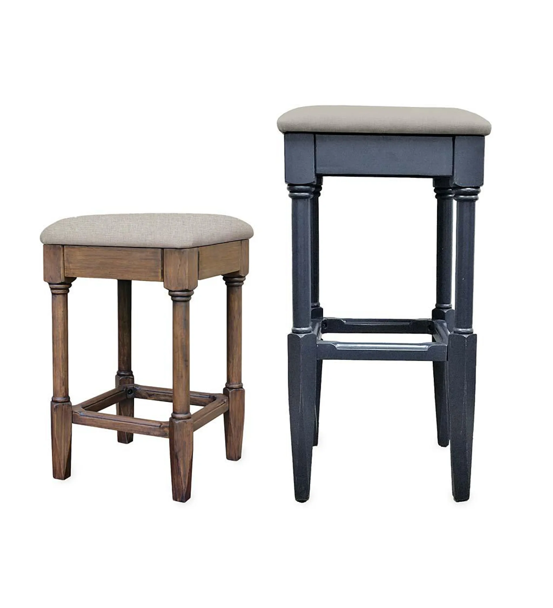 Laurel Ridge Farmhouse Collection Shelby Backless Counter and Bar Stools