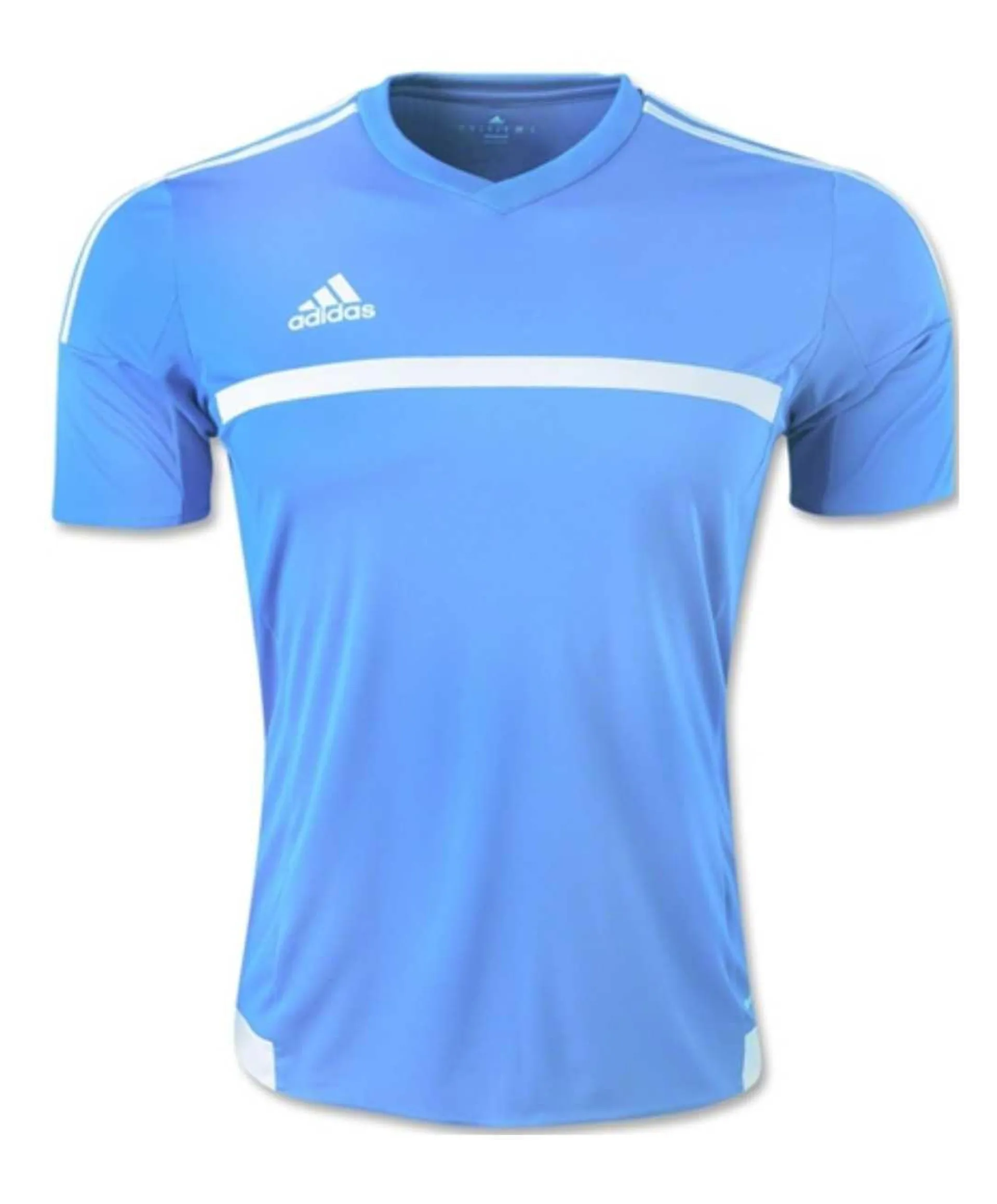 Adidas Boys MLS 15 Match Jersey T-Shirt Sky Blue/White Size Youth