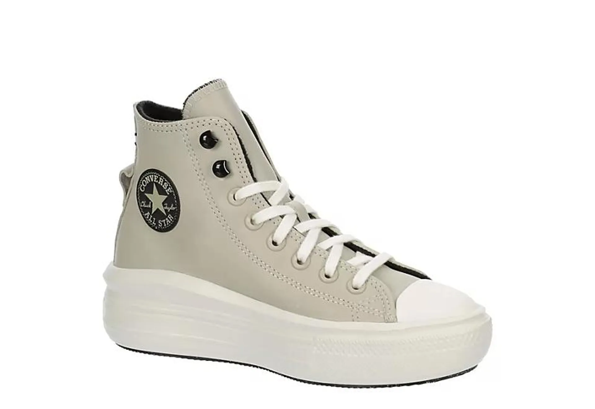 Converse Womens Chuck Taylor All Star Move High Top Sneaker - Beige