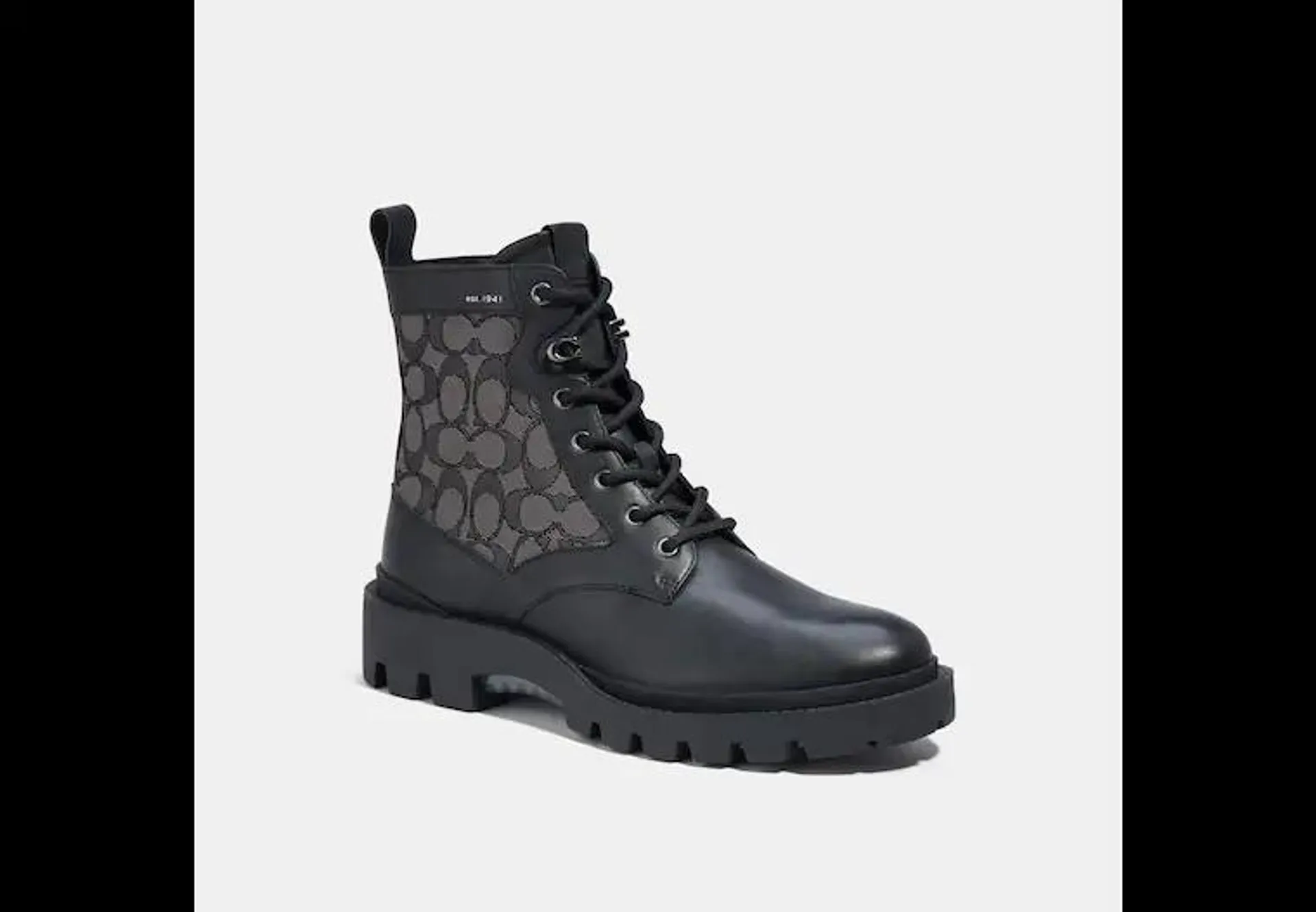 Citysole Lace Up Boot In Signature Jacquard