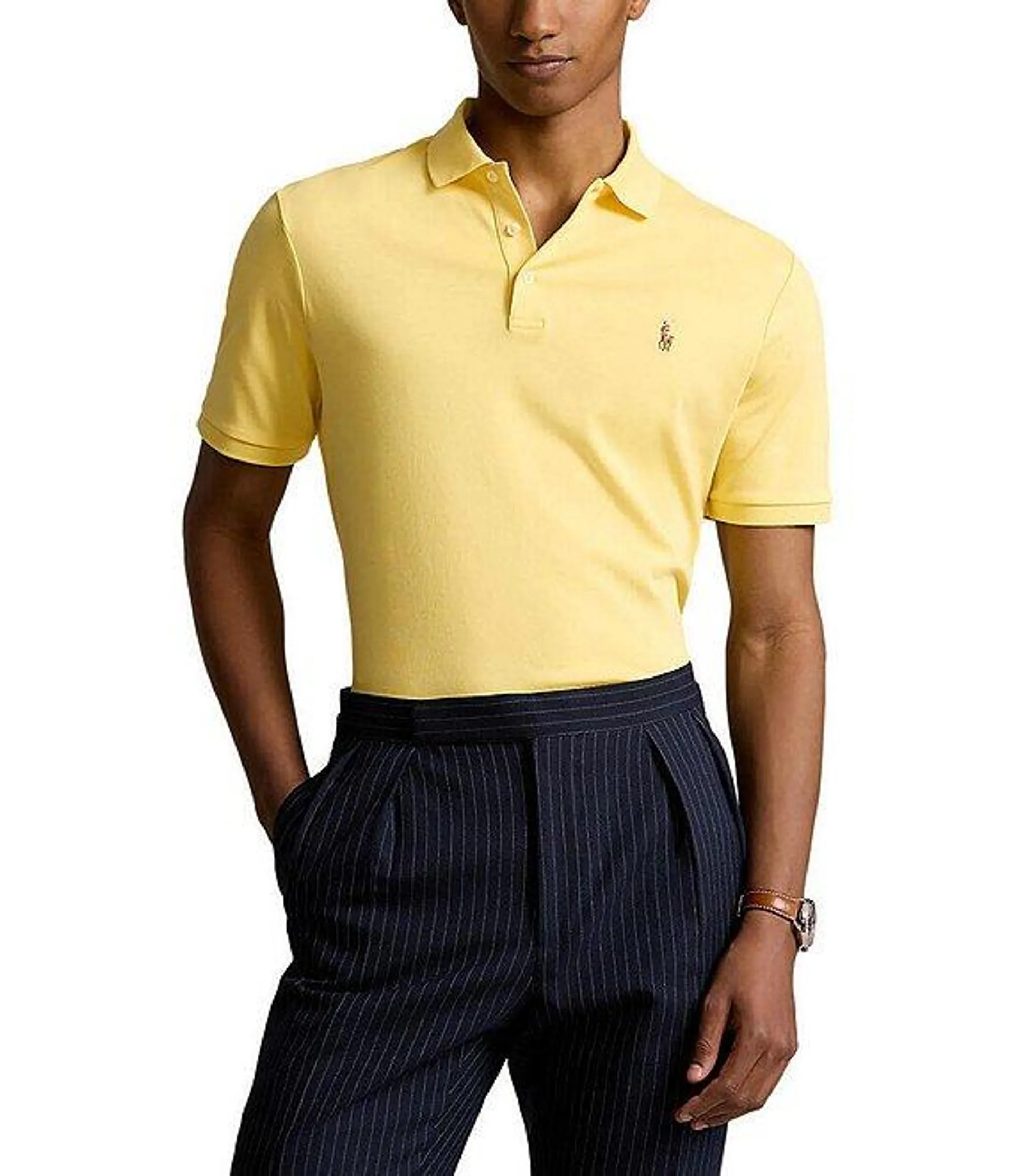 Classic Fit Multicolored Pony Soft Cotton Polo Shirt