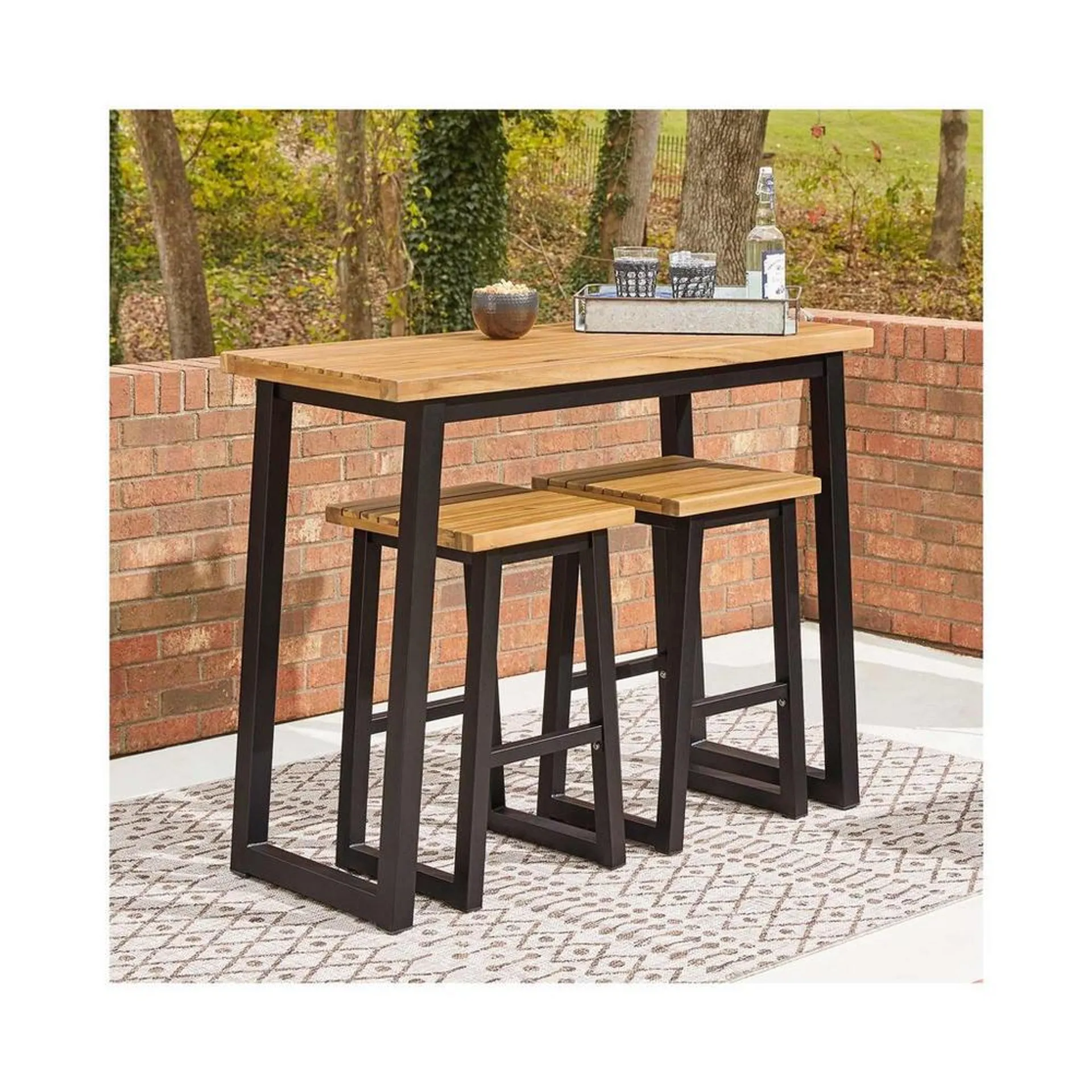 3 - Piece Town Wood Counter Dining Set
