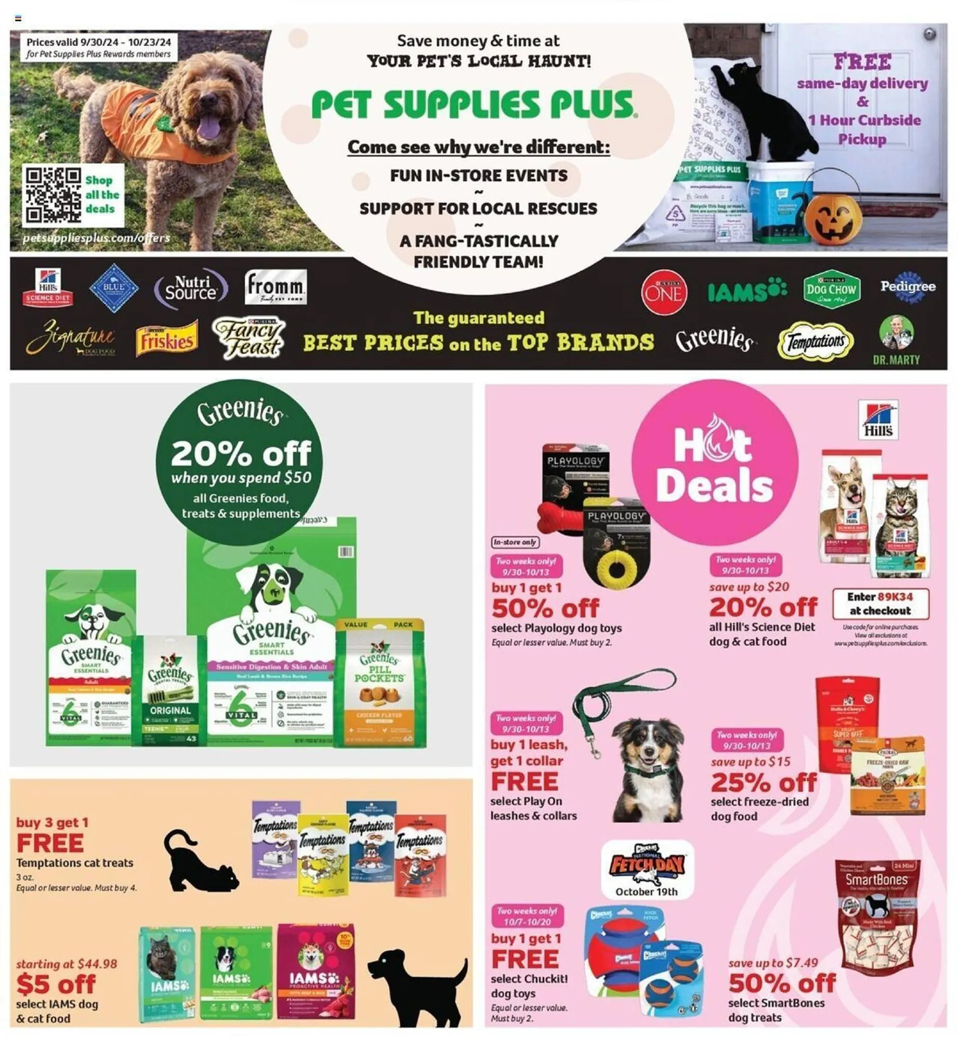 Weekly ad Pet Supplies Plus Weekly Ad from September 30 to October 23 2024 - Page 1