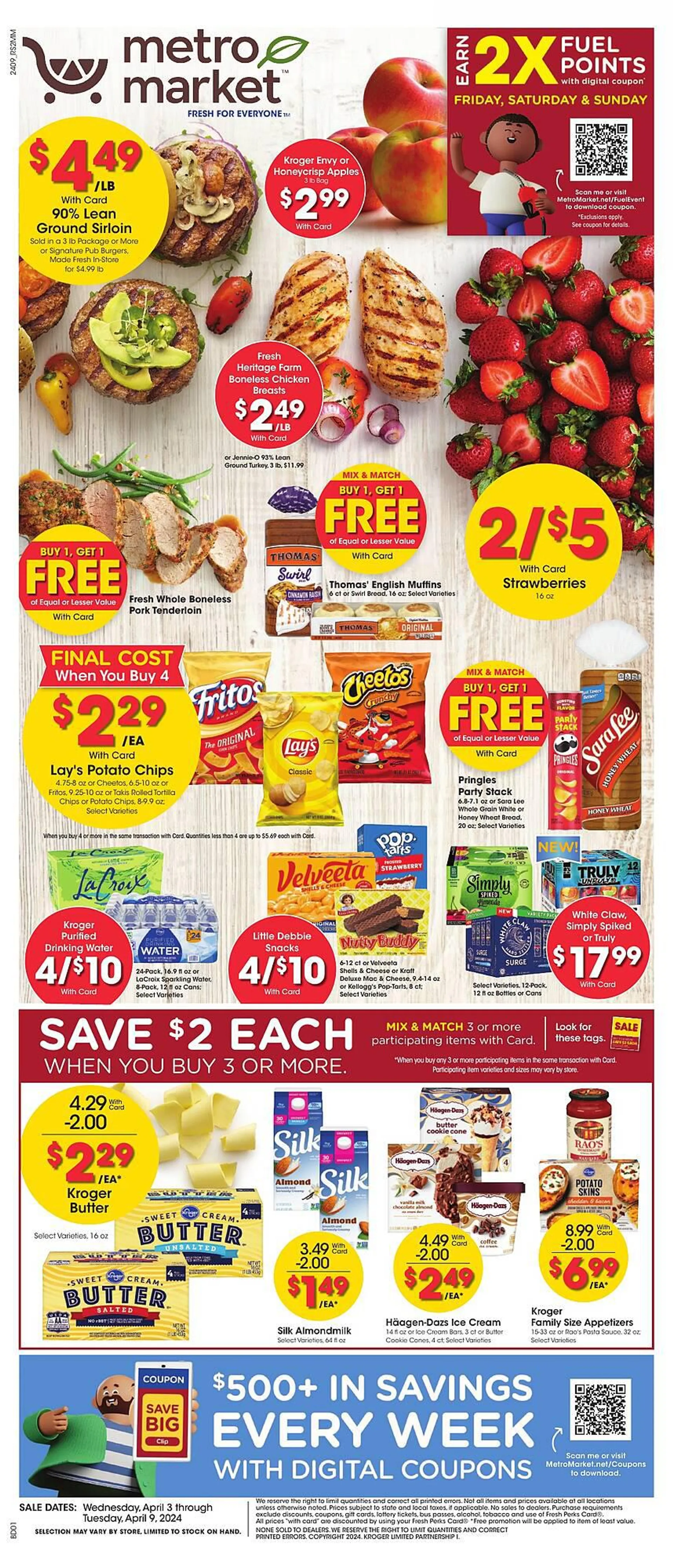 Weekly ad Metro Market ad from April 3 to April 9 2024 - Page 1