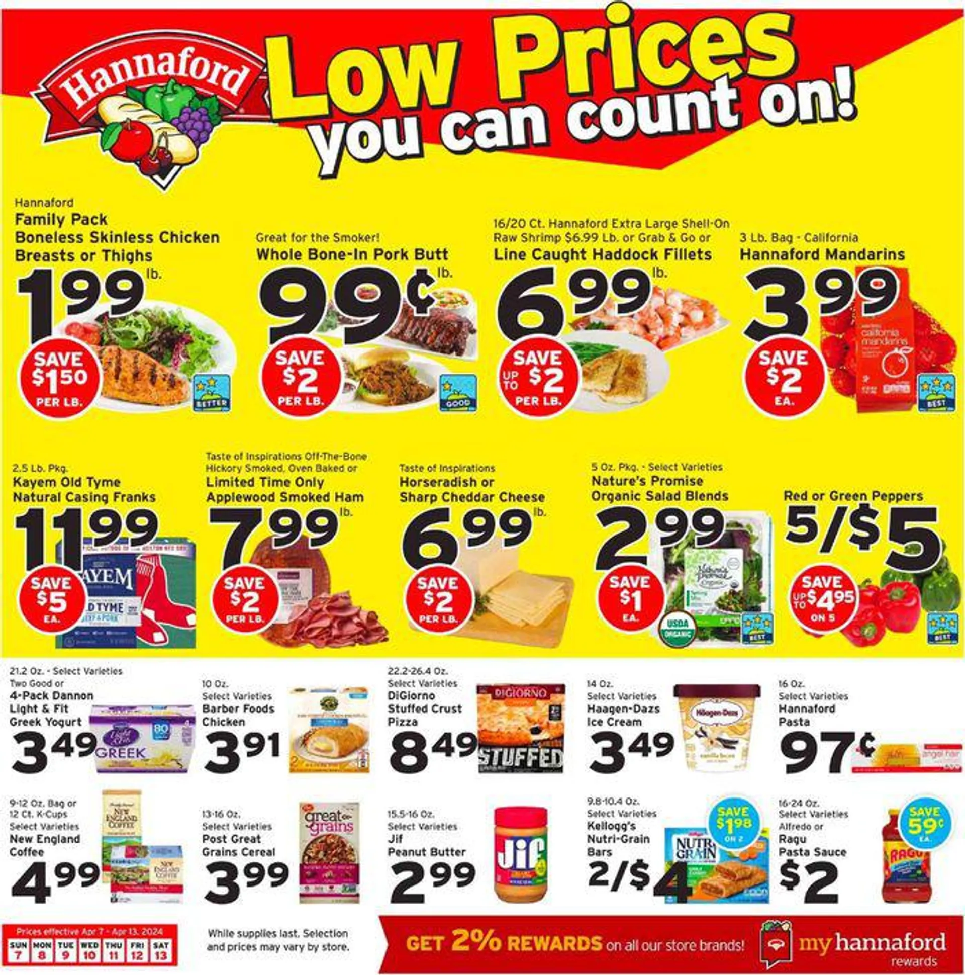 Weekly ad Low Prices You Can Count On from April 8 to April 13 2024 - Page 1