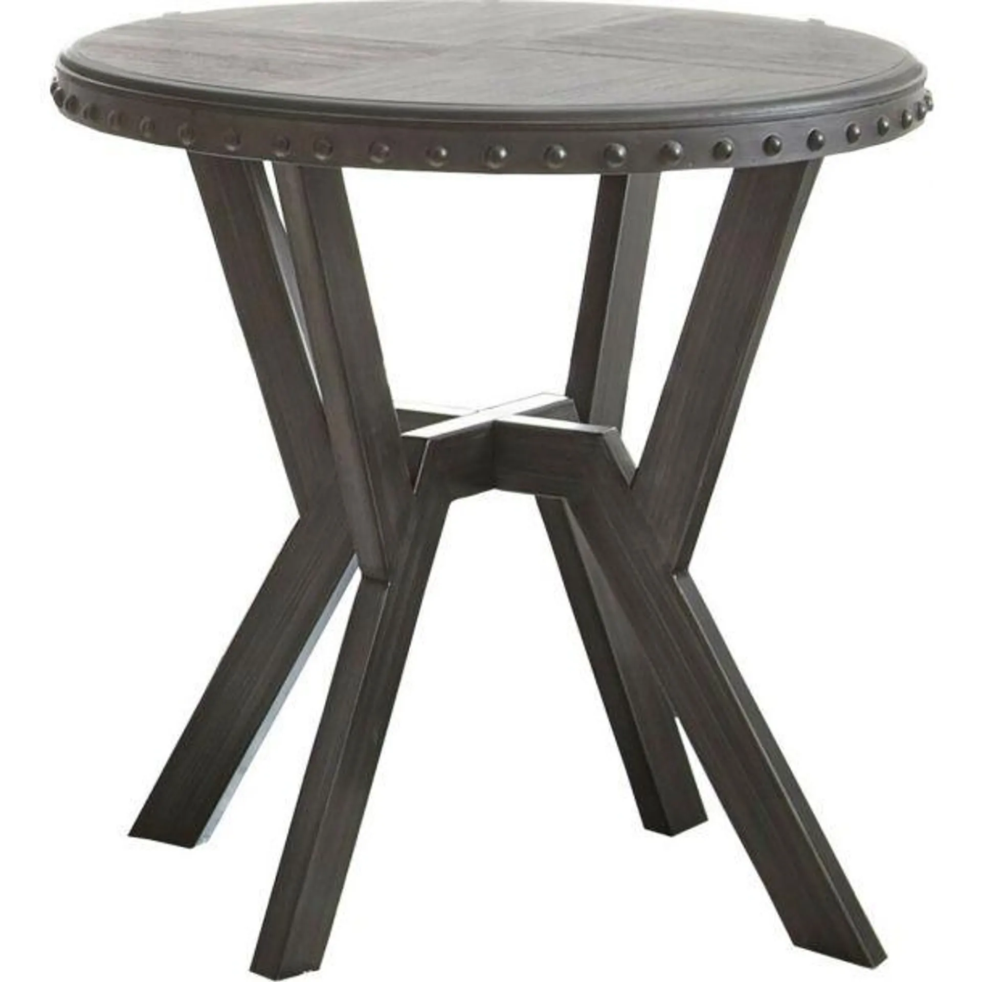 Alamo 24" End Table by Steve Silver Company - Gray